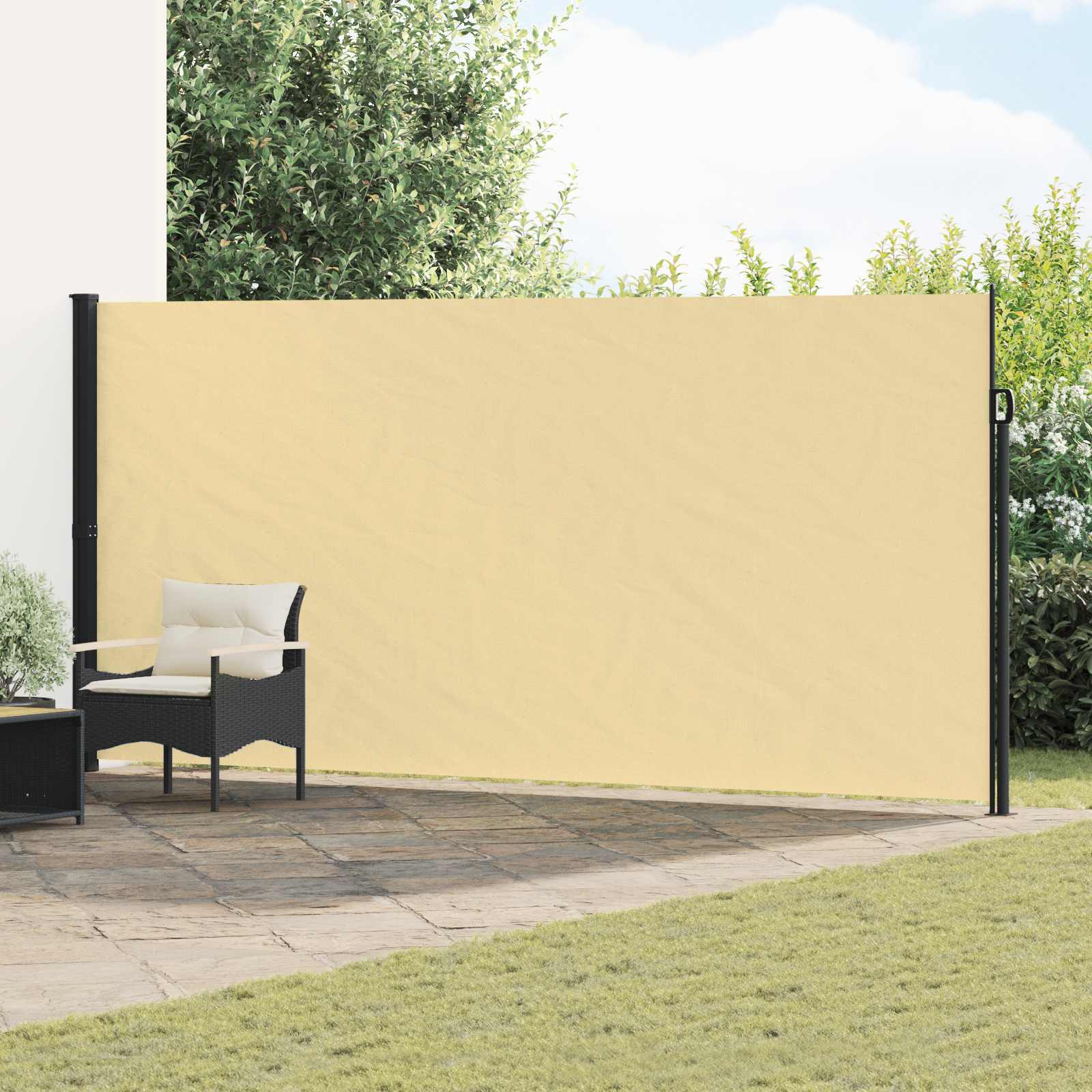 Ausziehbare Seitenmarkise 500 x 200 cm Polyester Rechteckig