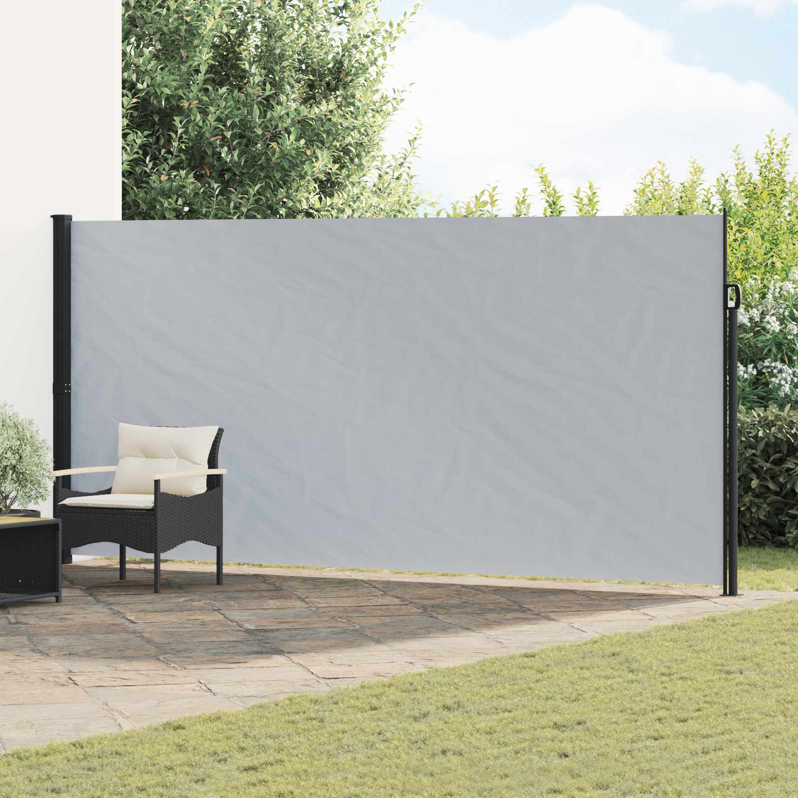 Ausziehbare Seitenmarkise 600 x 220 cm Polyester Rechteckig