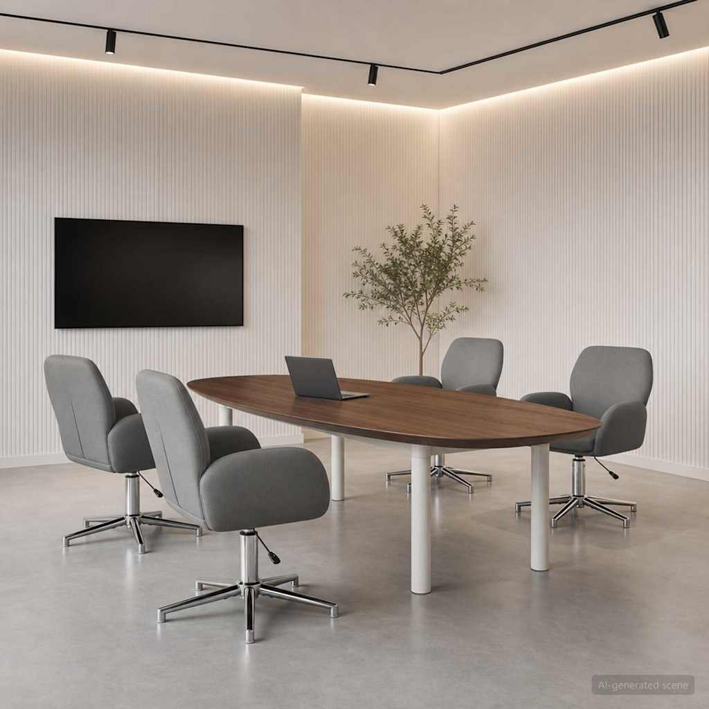 Bürostühle 4 Stk. 54 x 58 x 90 cm Dunkelgrau Stoff
