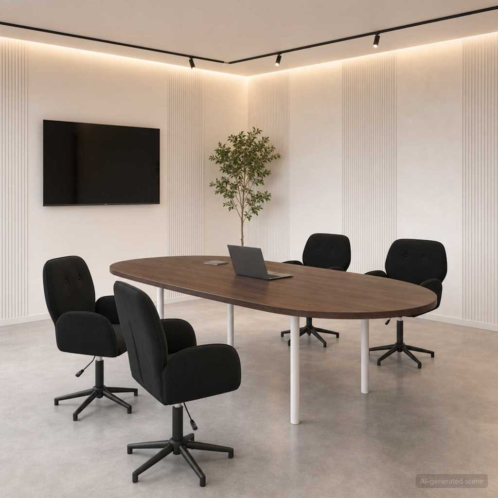 Bürostühle 4 Stk. 54 x 55 x 90 cm Schwarz Samt