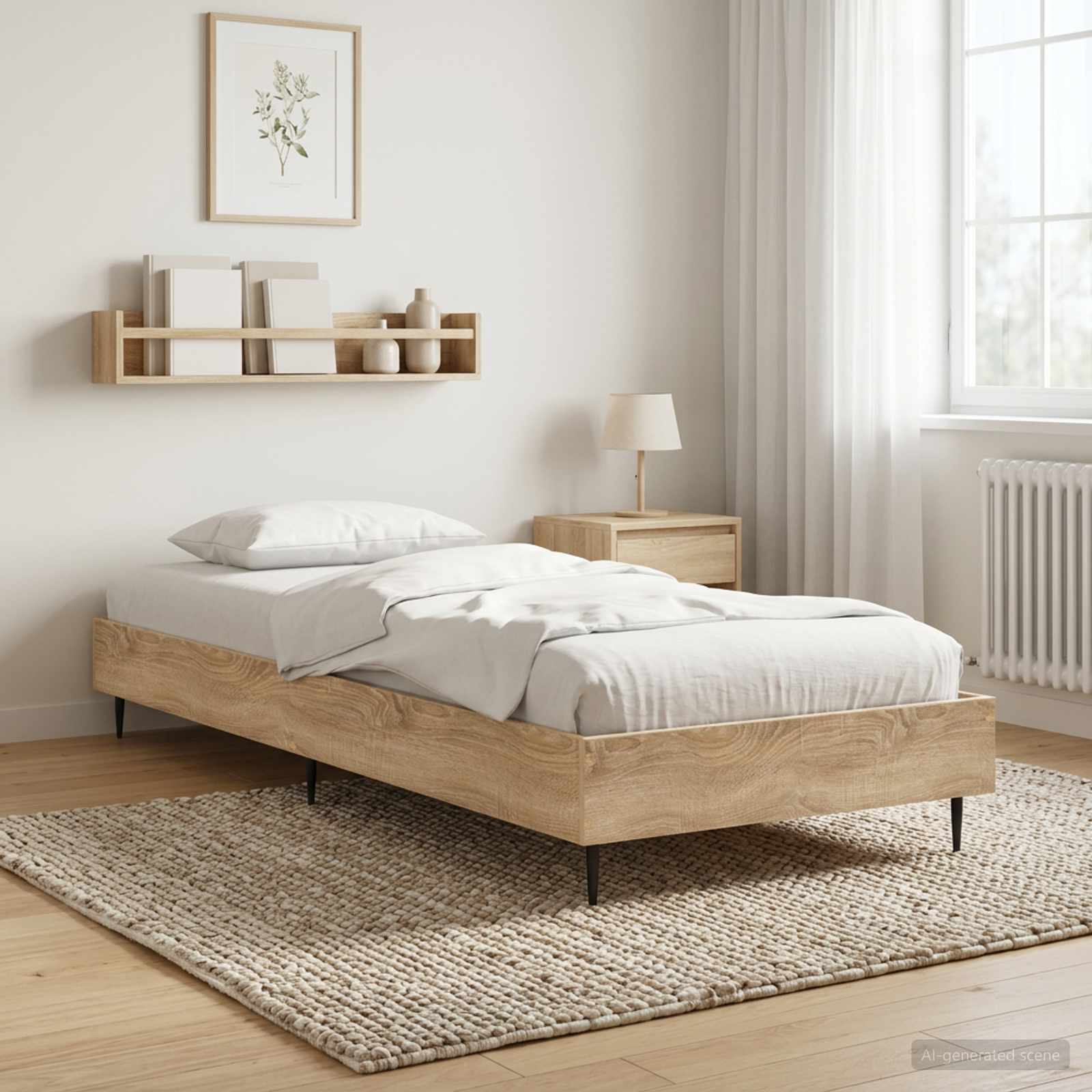 Bettrahmen Sonoma-Eiche 80 x 200 cm Holzwerkstoff
