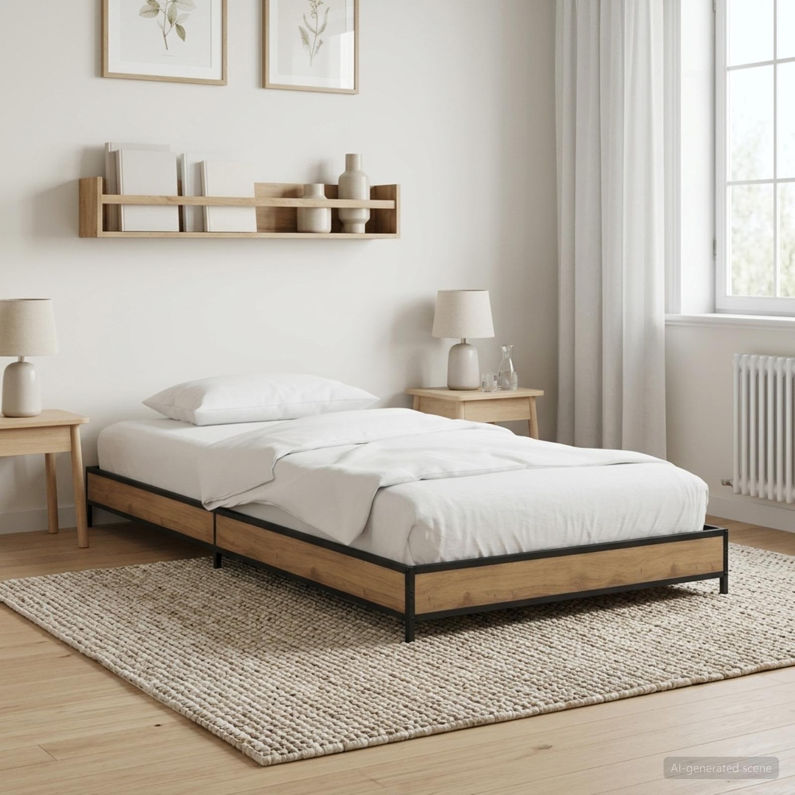 Bettrahmen Artisan-Eiche 80 x 200 cm Holzwerkstoff