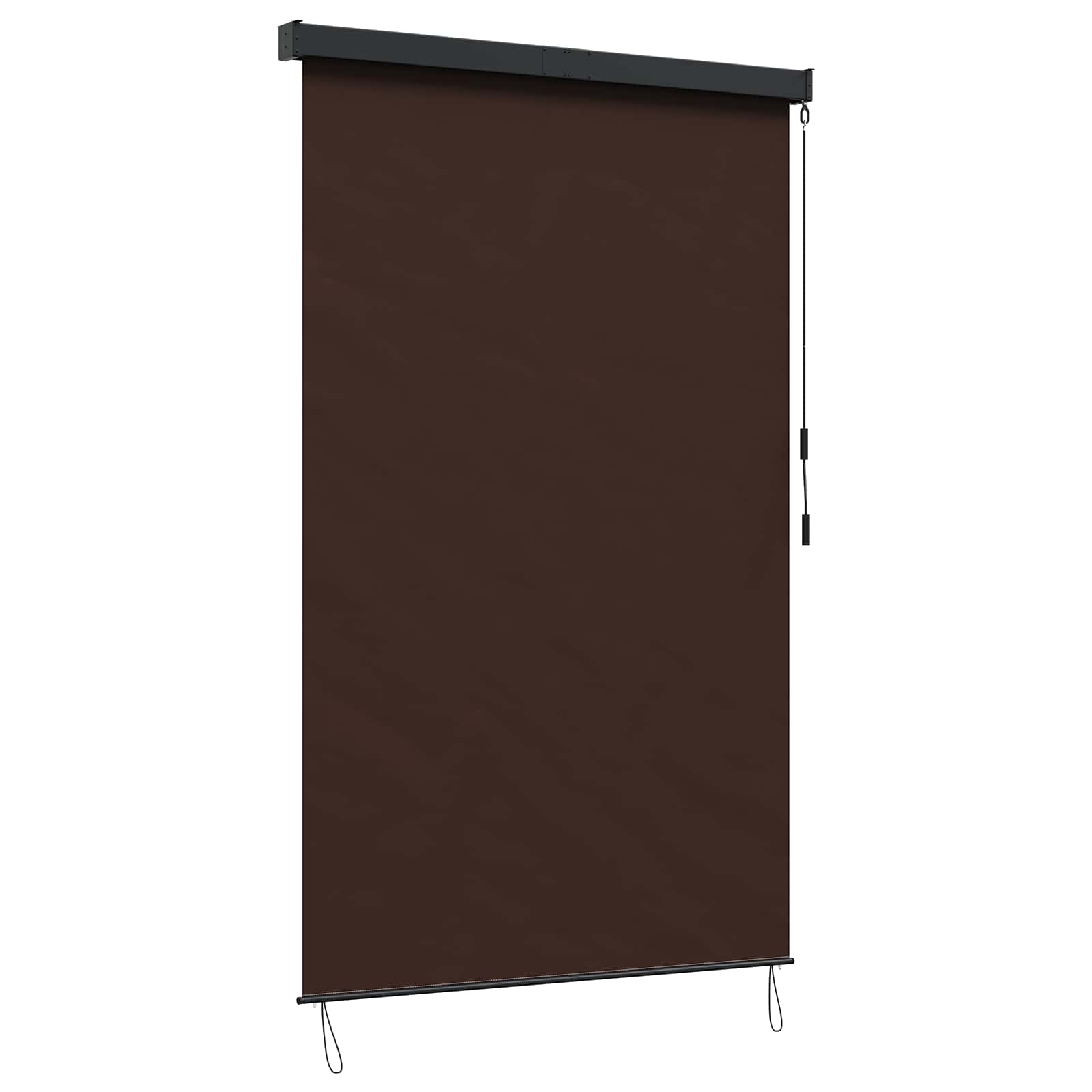 Rollo Braun 160 x 250 cm Stoff und Aluminium