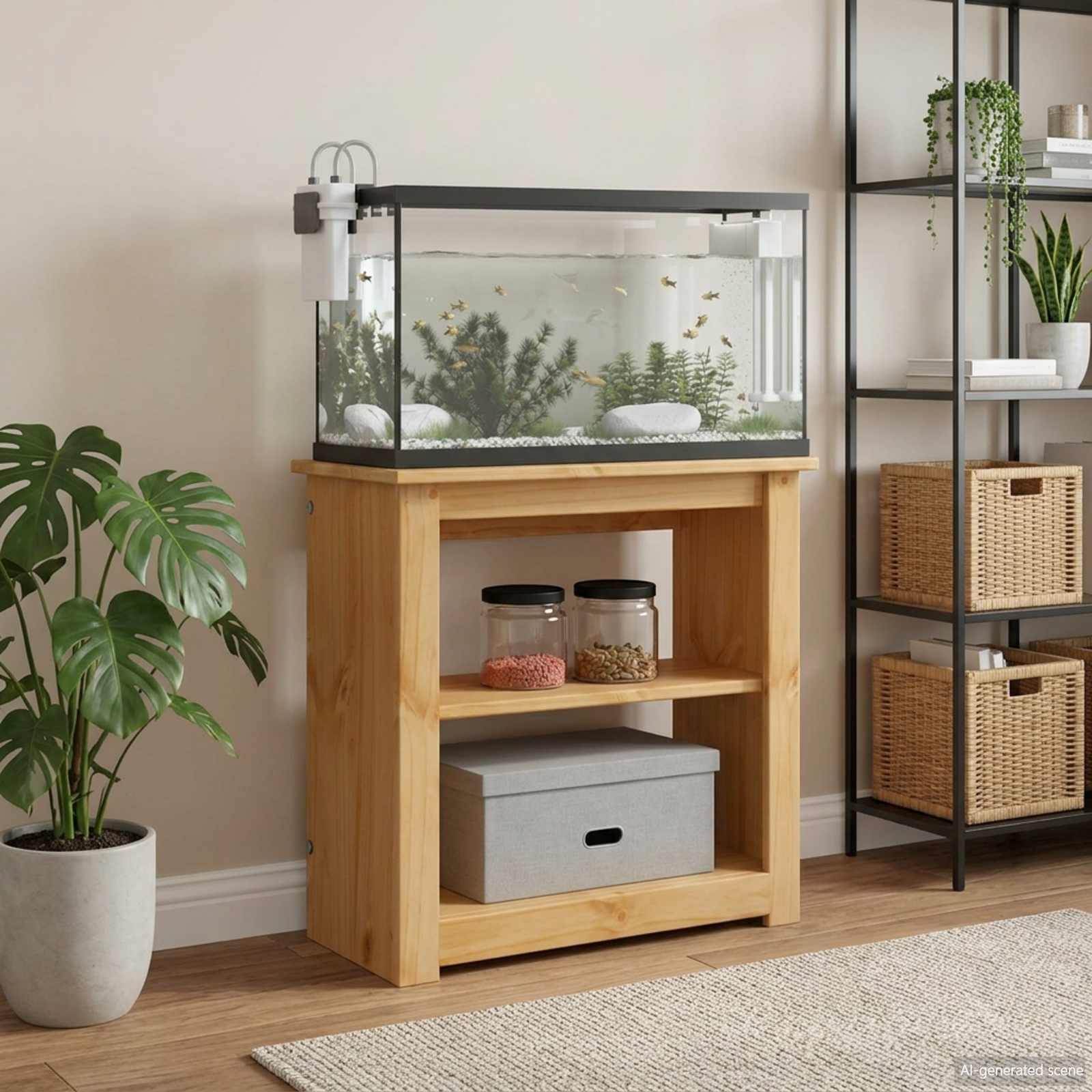 Aquariumständer PANAMA Braun 60 x 30 x 60 cm 150 kg
