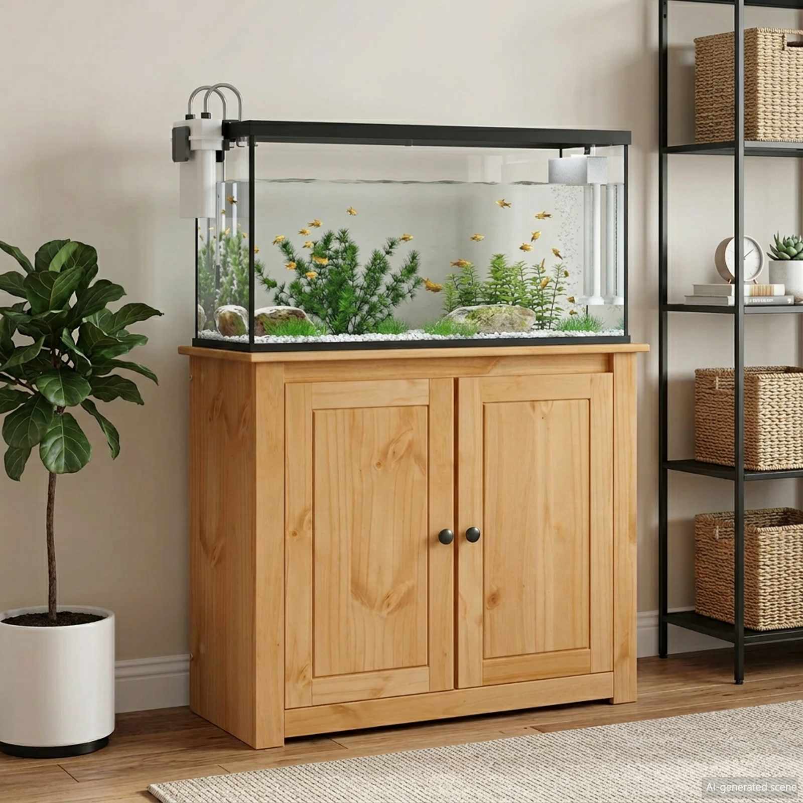 Aquariumständer PANAMA Braun 81 x 36 x 73 cm 250 kg