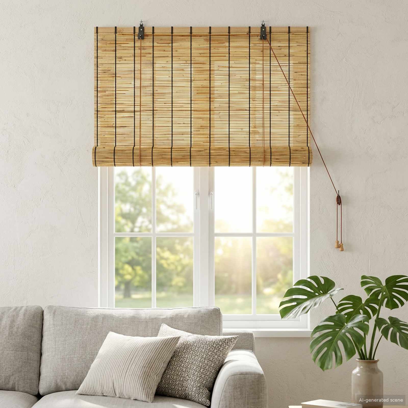 Rollo Natur 80 x 160 cm Schilf