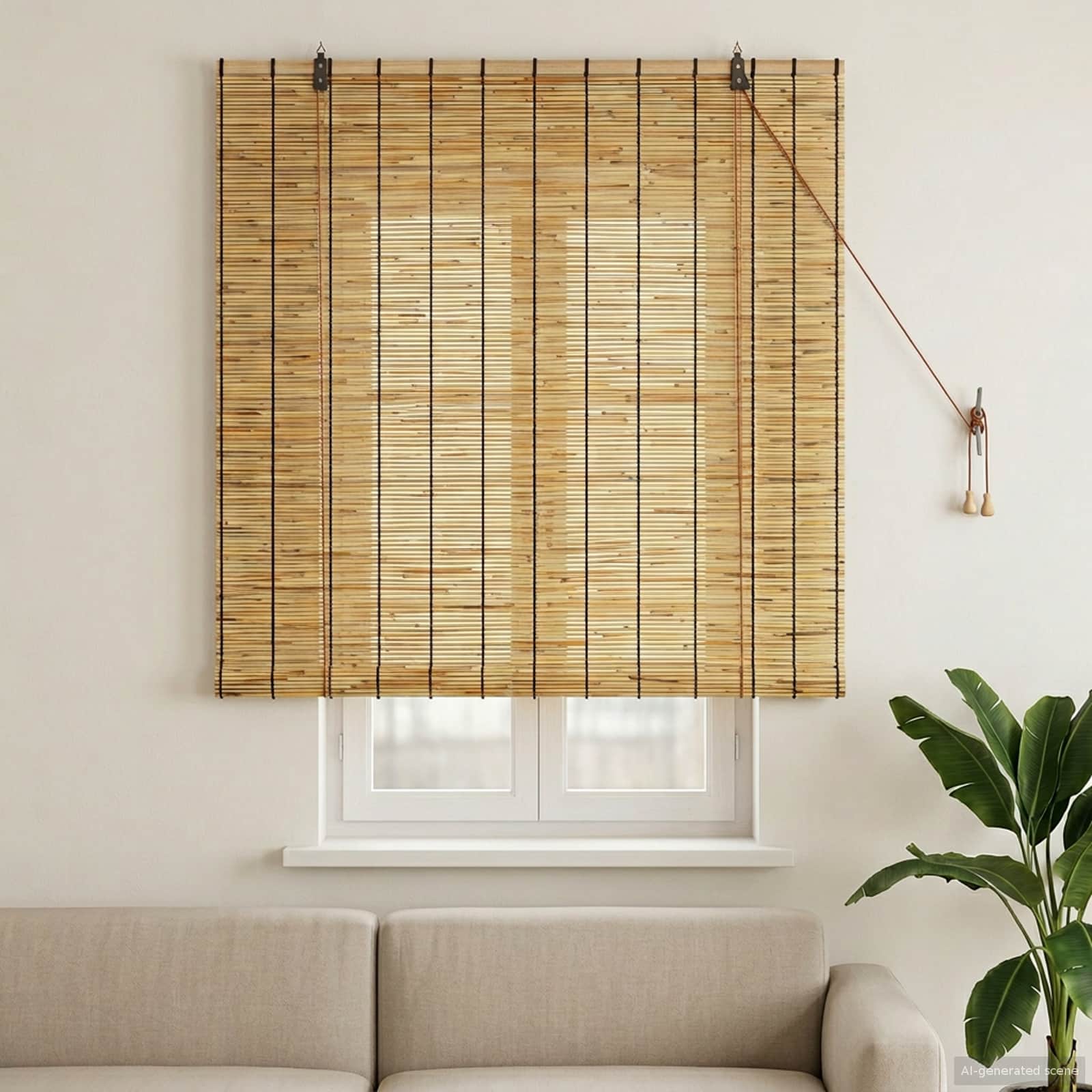 Rollo Natur 120 x 160 cm Schilf