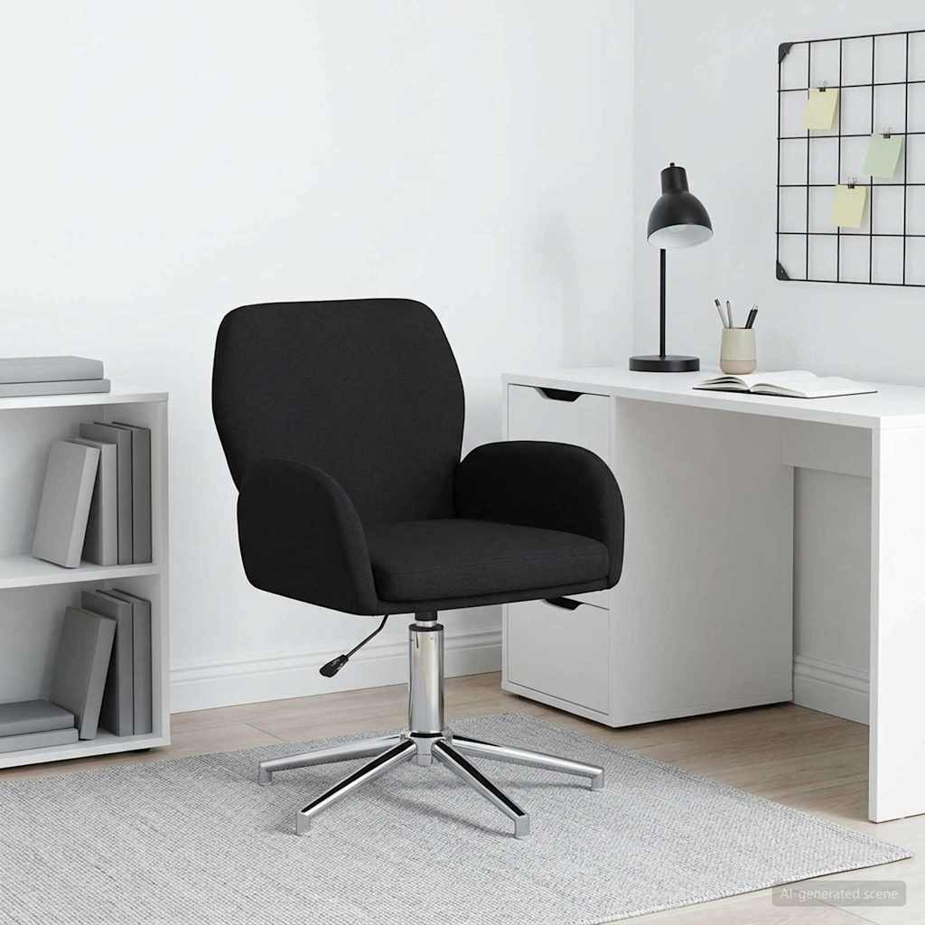 Drehstuhl 54 x 58 x 90 cm Schwarz Stoff