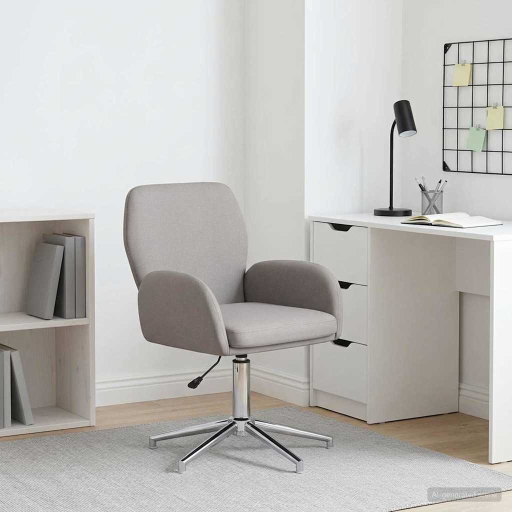 Drehstuhl Stoff 54 x 58 x 90 cm Taupe