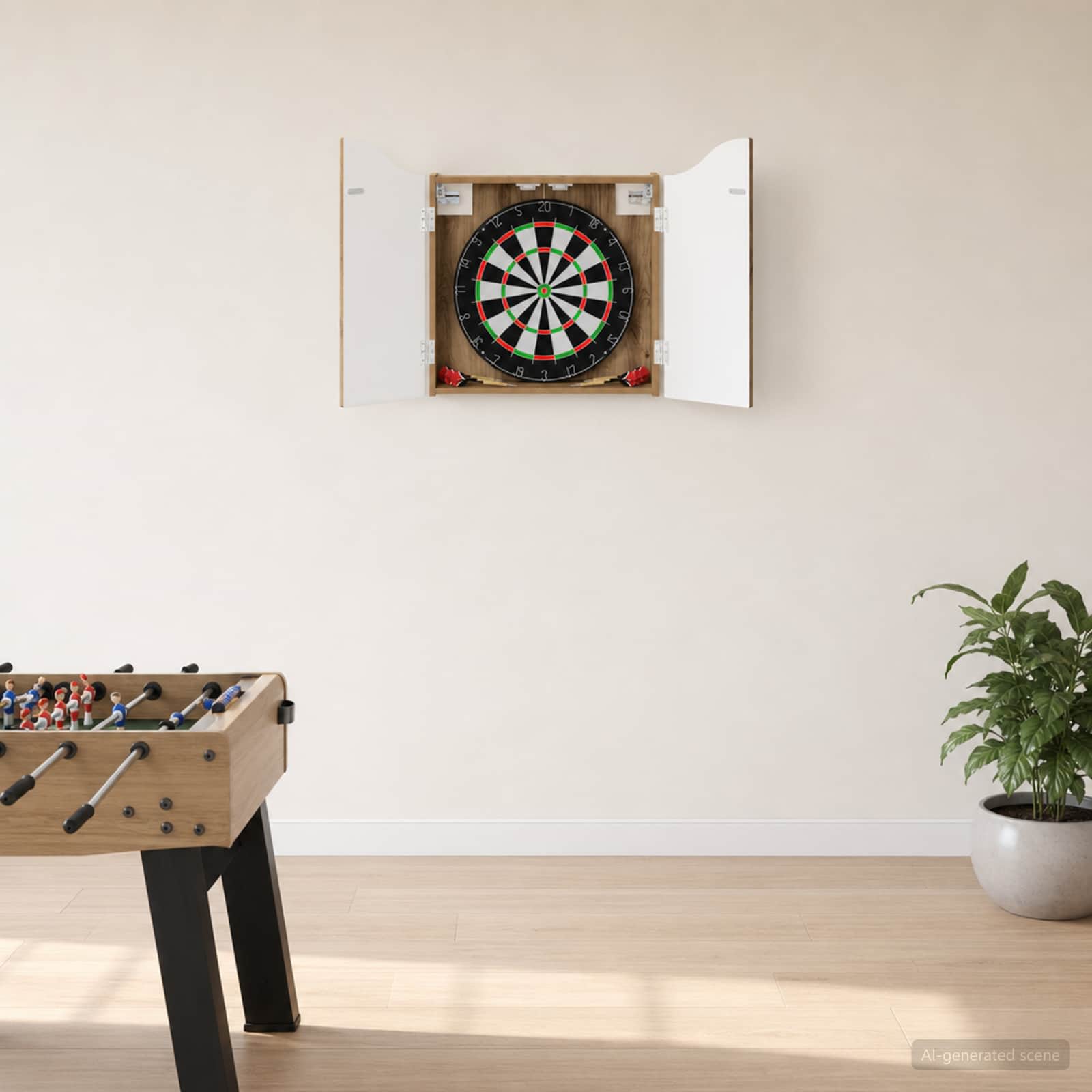 Dartboard Schrank Artisan-Eiche 56 x 12 x 63 cm Holzwerkstoff