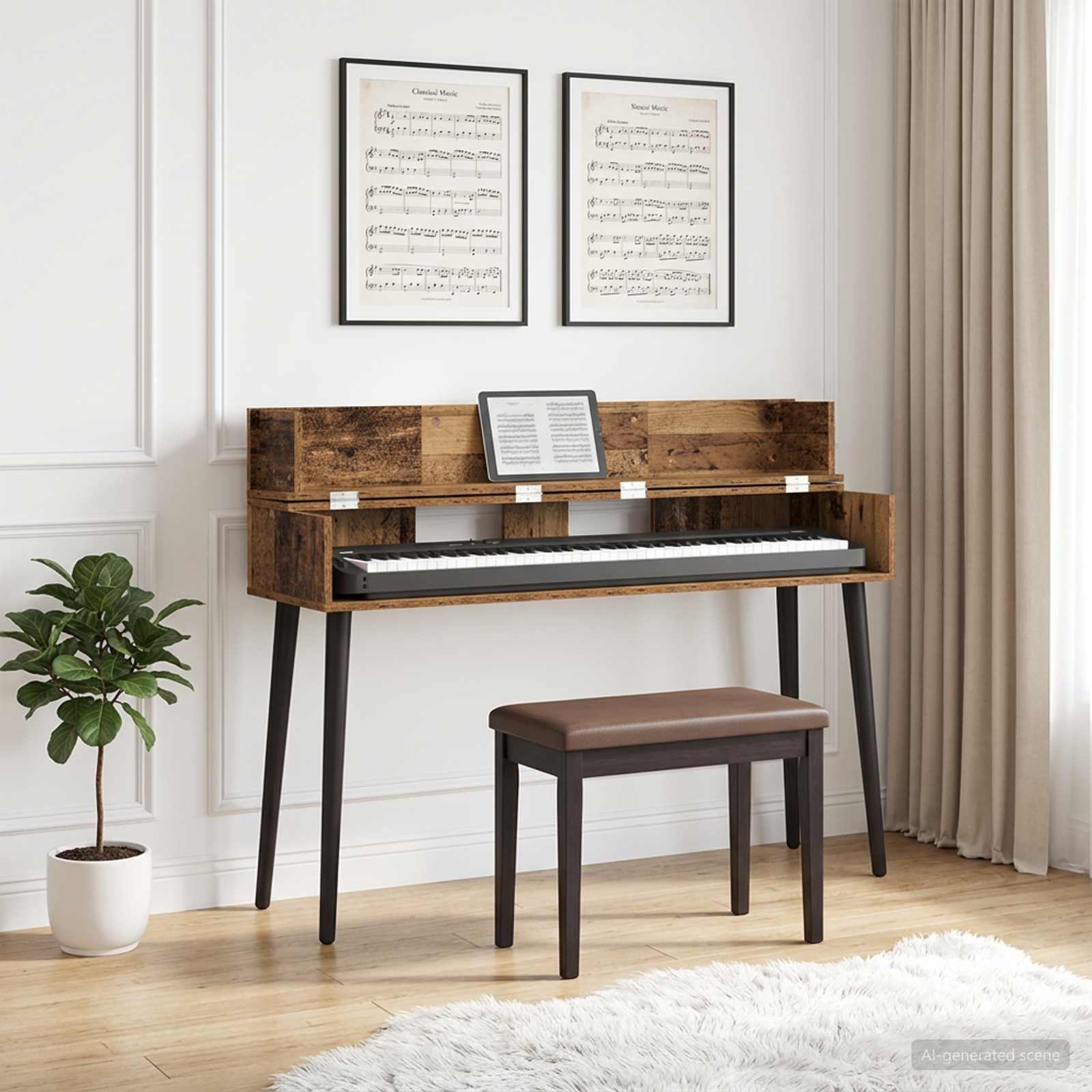 Studiotisch Altholz 152 x 40 x 19,5 cm Holzwerkstoff