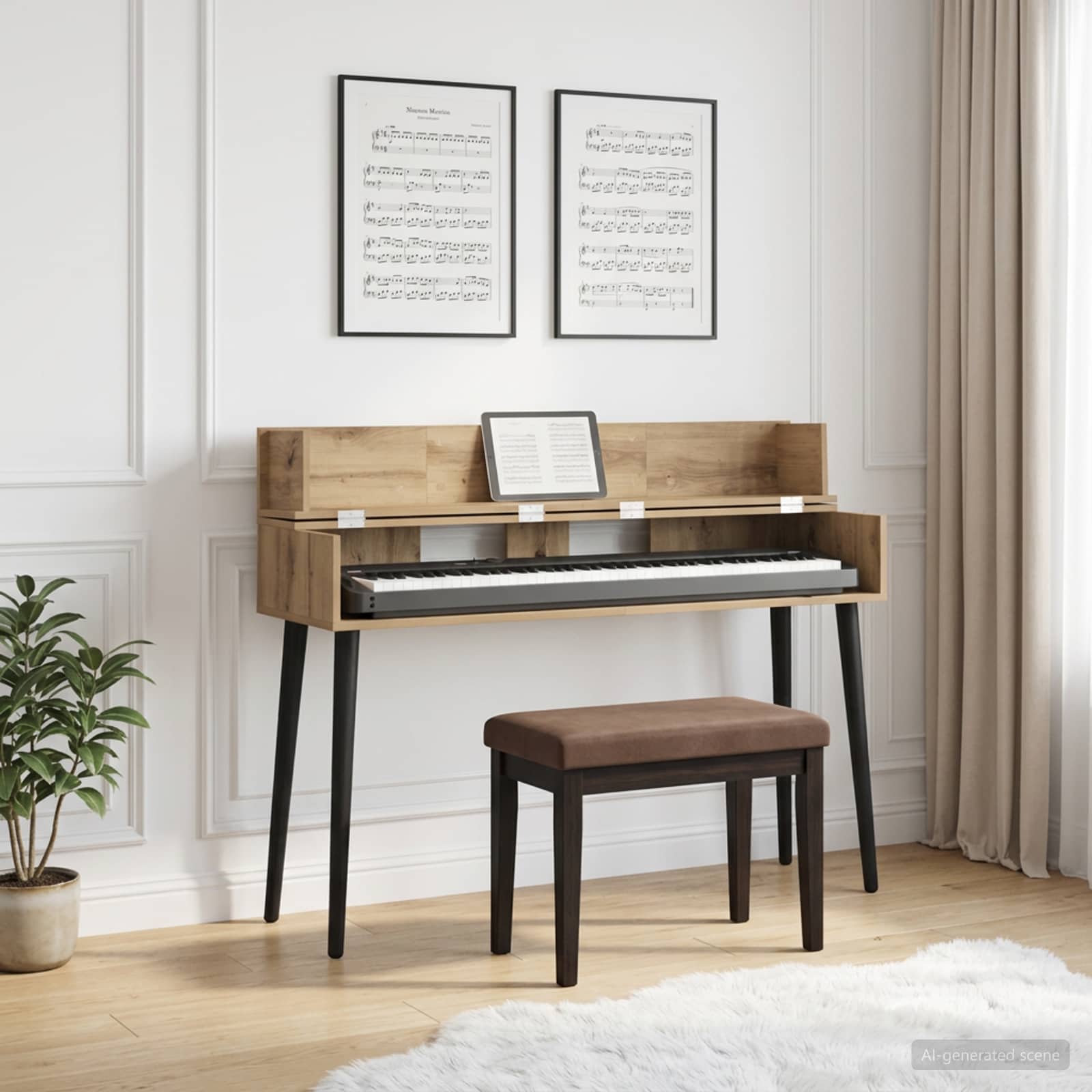 Studiotisch Artisan-Eiche 152 x 40 x 19,5 cm Holzwerkstoff