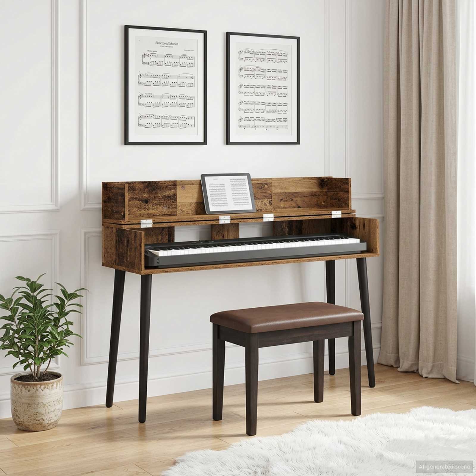 Studiotisch Altholz 130 x 40 x 19,5 cm Holzwerkstoff