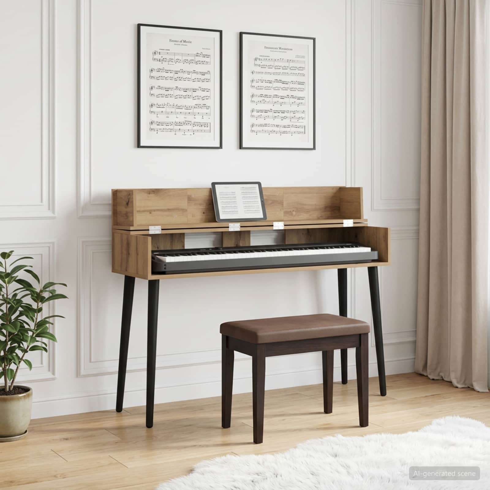 Studiotisch Artisan-Eiche 130 x 40 x 19,5 cm Holzwerkstoff