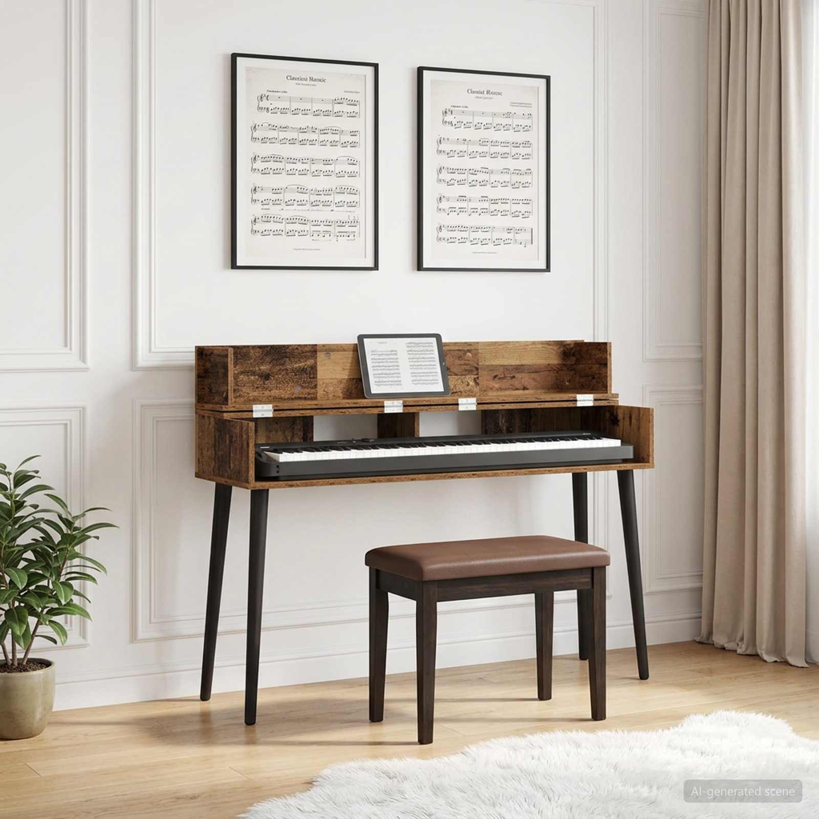 Studiotisch Altholz 110 x 40 x 19,5 cm Holzwerkstoff