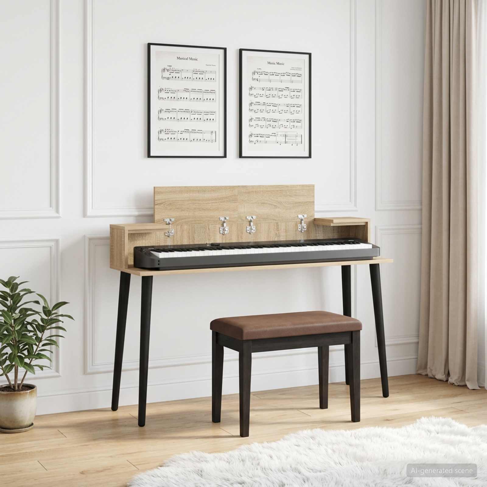 Studiotisch Sonoma-Eiche 152 x 36 x 19,5 cm Holzwerkstoff