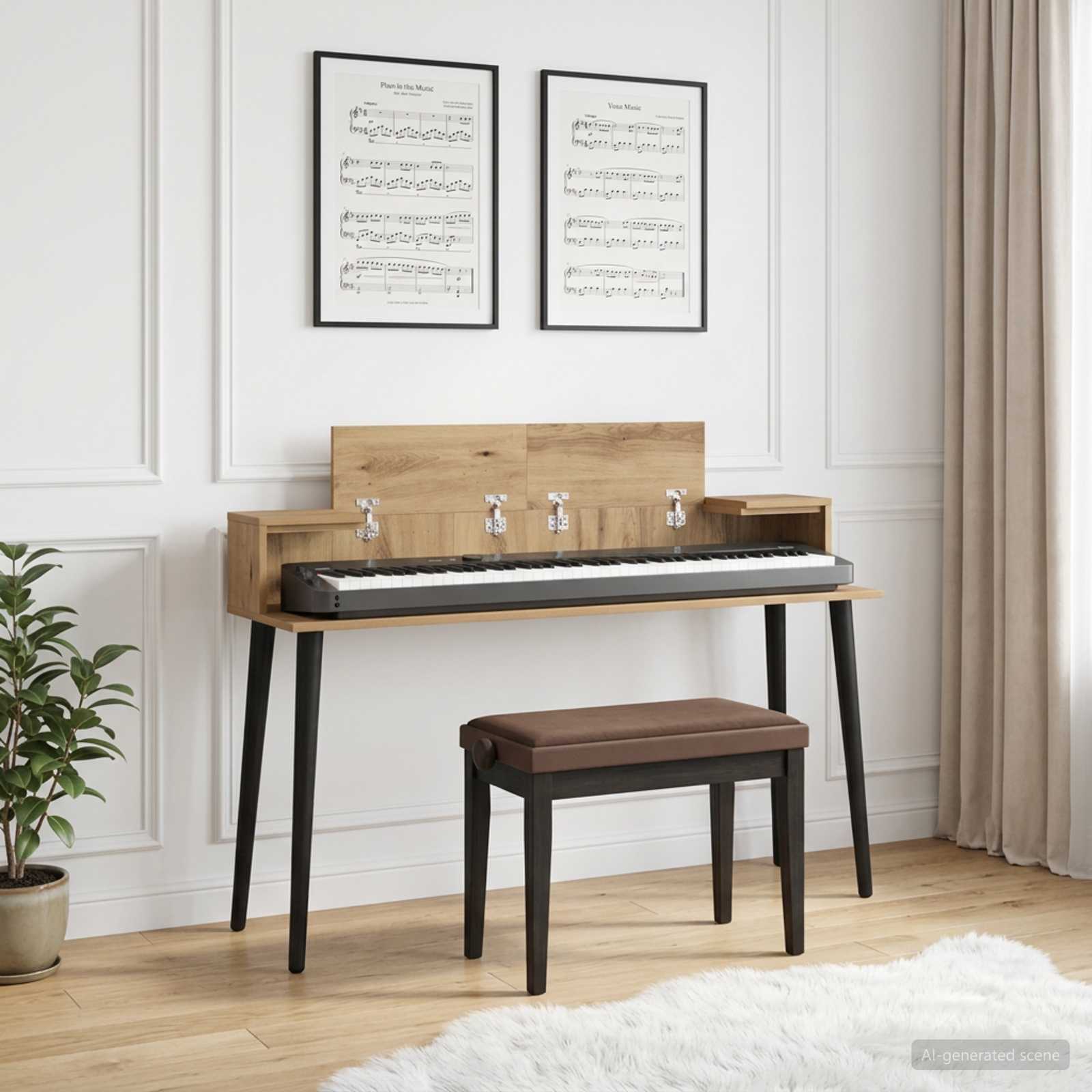 Studiotisch Artisan-Eiche 152 x 36 x 19,5 cm Holzwerkstoff