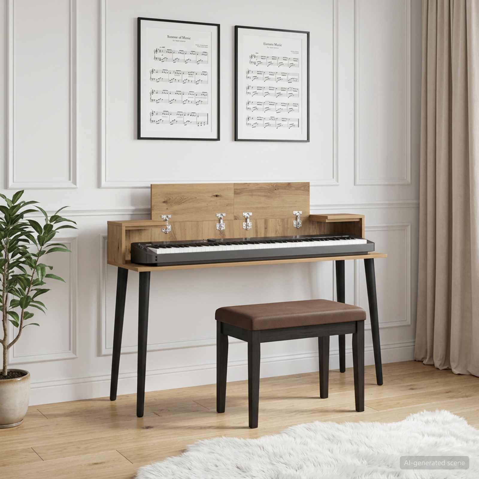 Studiotisch Artisan-Eiche 110 x 36 x 19,5 cm Holzwerkstoff