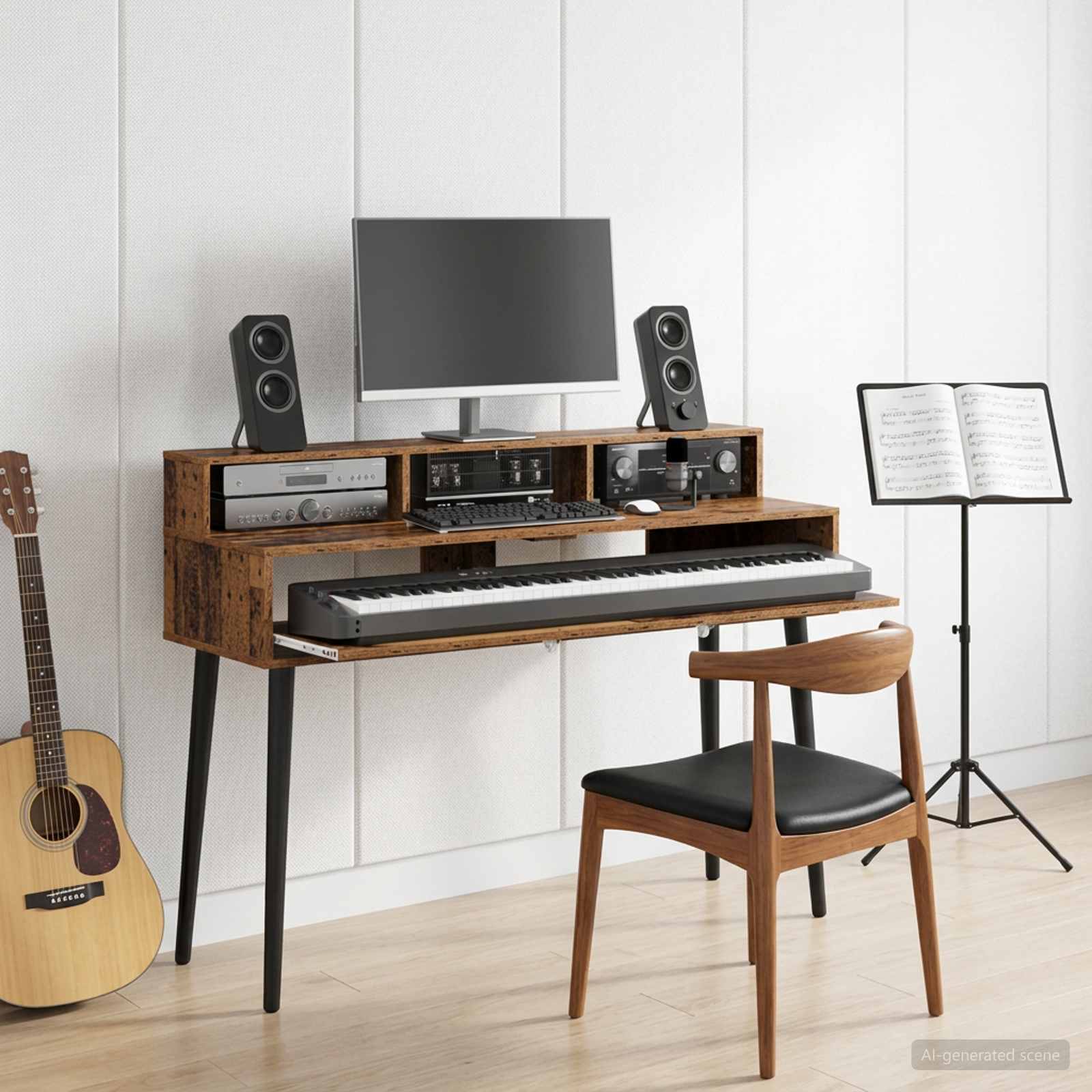 Studiotisch Altholz 152 x 42,5 x 36 cm Holzwerkstoff