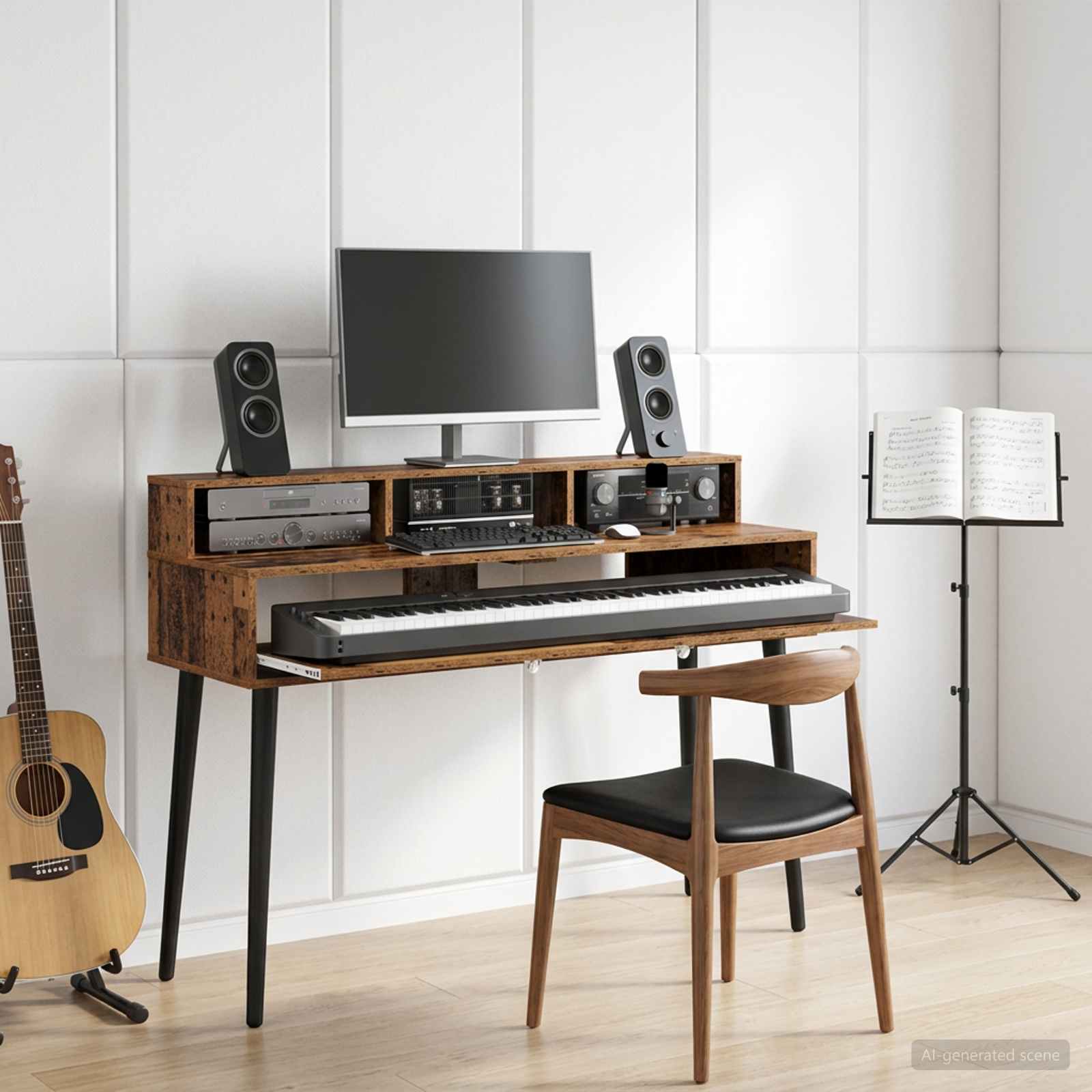 Studiotisch Altholz 110 x 42,5 x 36 cm Holzwerkstoff