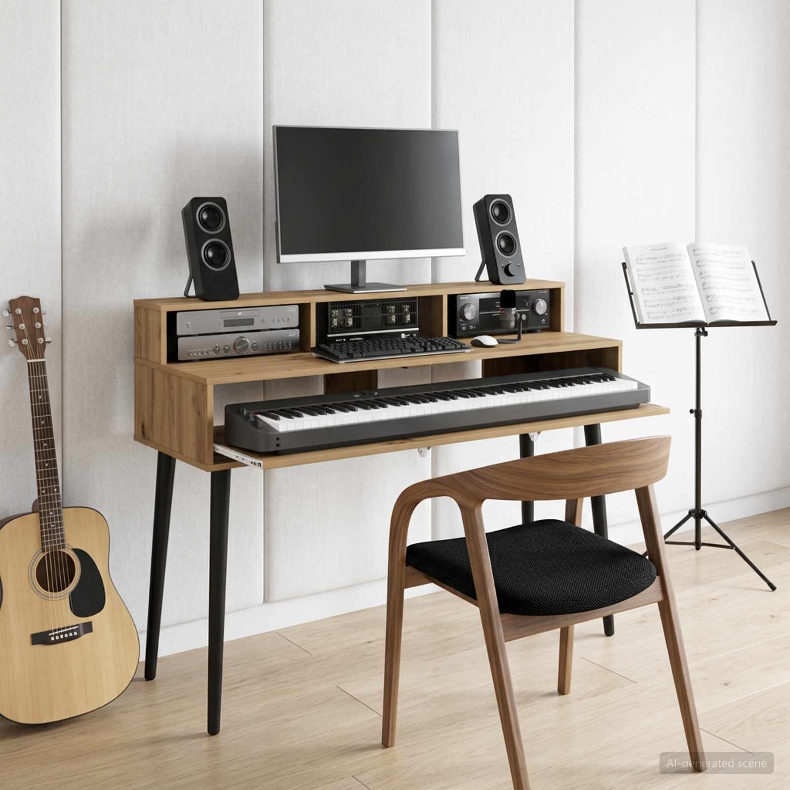 Studiotisch Artisan-Eiche 110 x 42,5 x 36 cm Holzwerkstoff