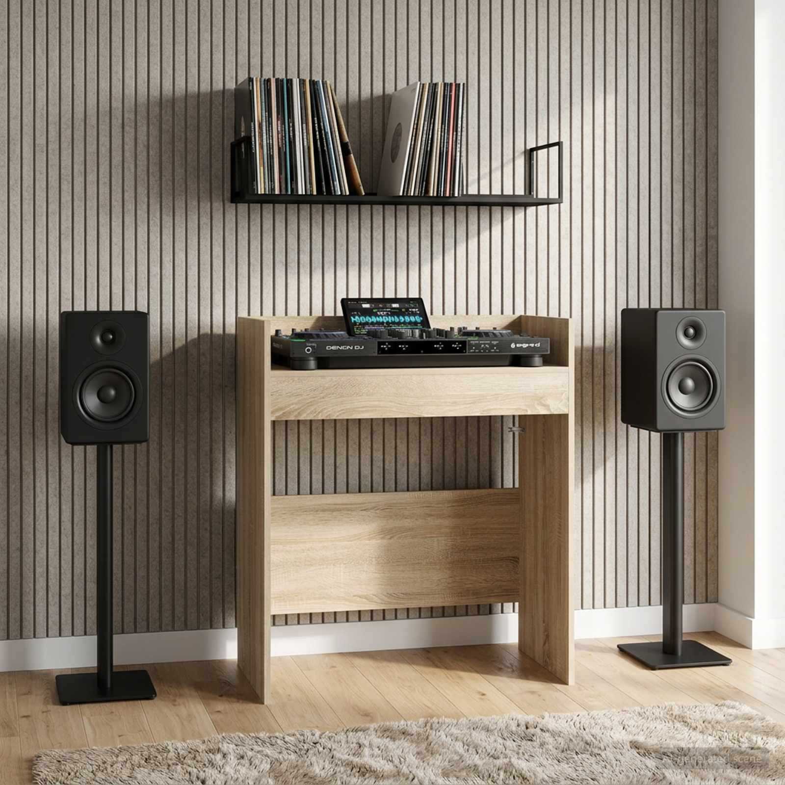 DJ Tisch Sonoma-Eiche 102 x 45 x 102 cm Holzwerkstoff