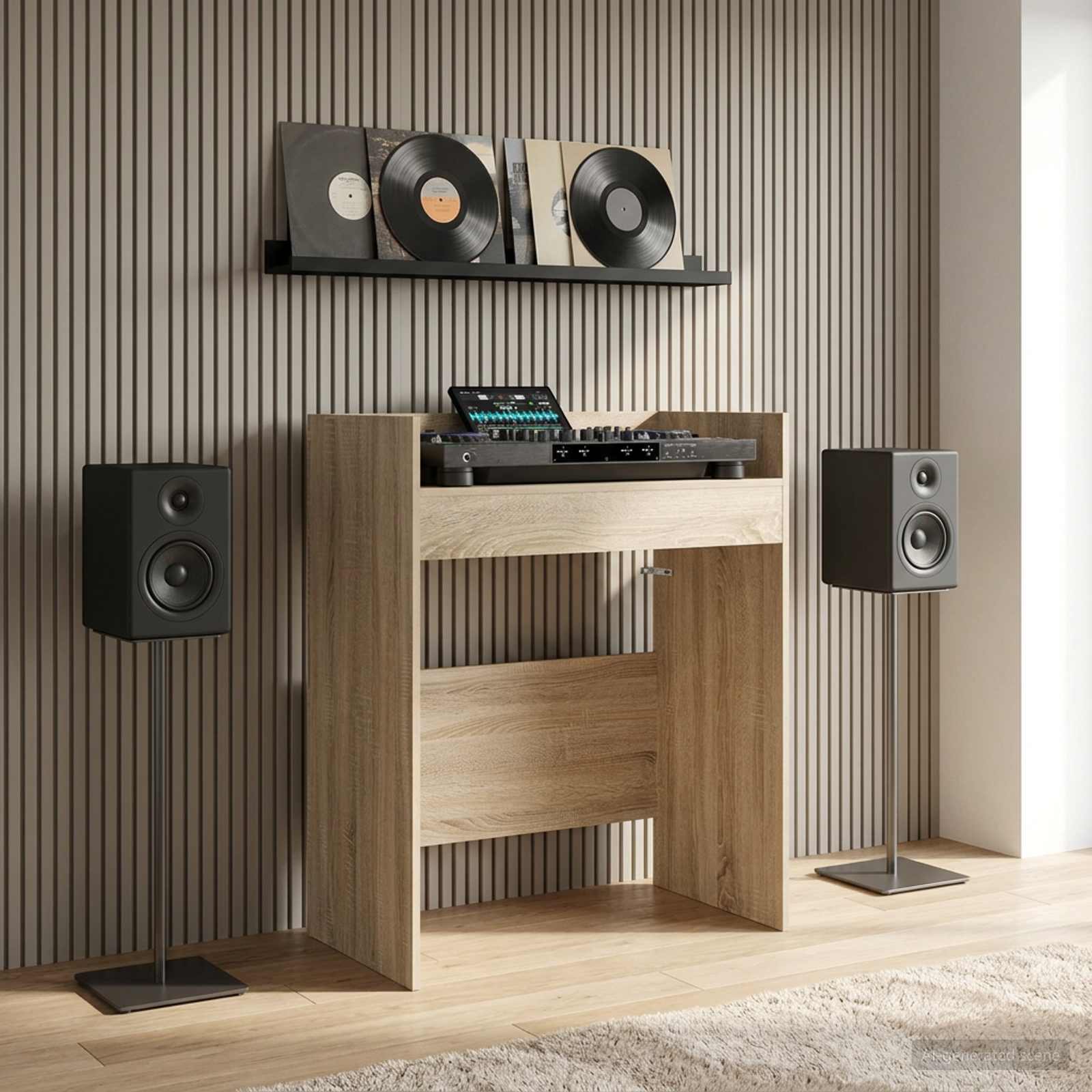 DJ Tisch Sonoma-Eiche 82 x 45 x 102 cm Holzwerkstoff