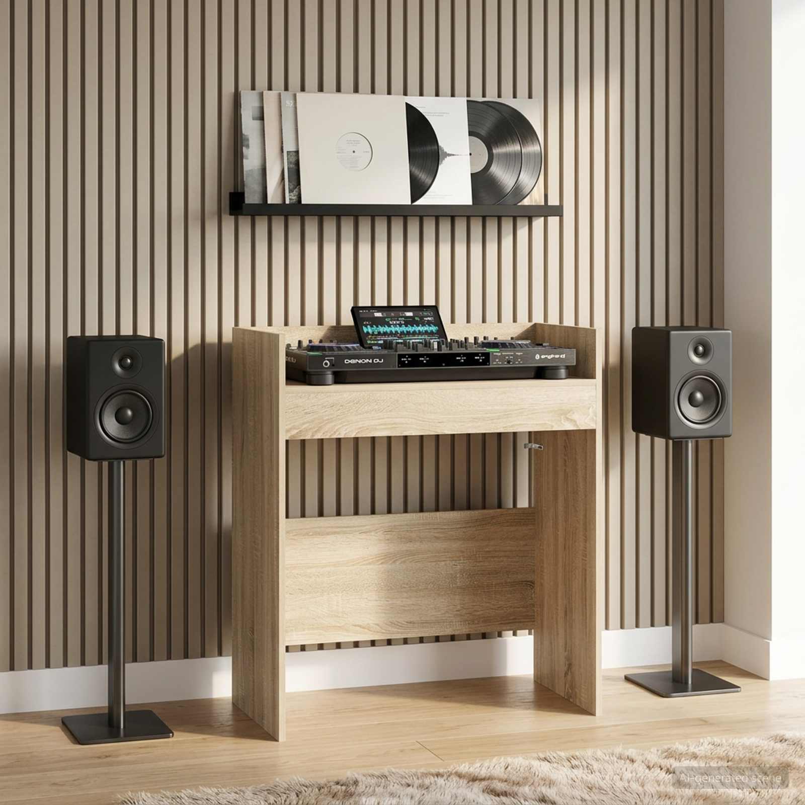 DJ Tisch Sonoma-Eiche 62 x 45 x 102 cm Holzwerkstoff