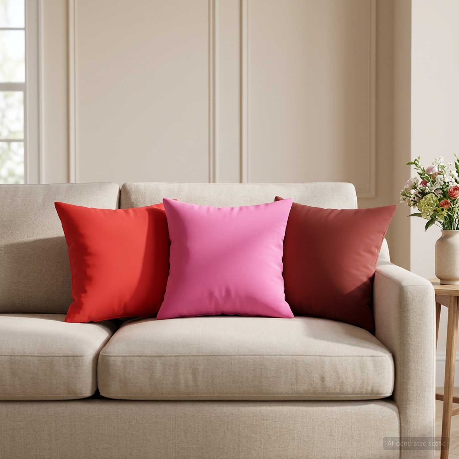 Kissenbezug 2 pcs HEERLEN Rosa 35 x 35 cm Polyester