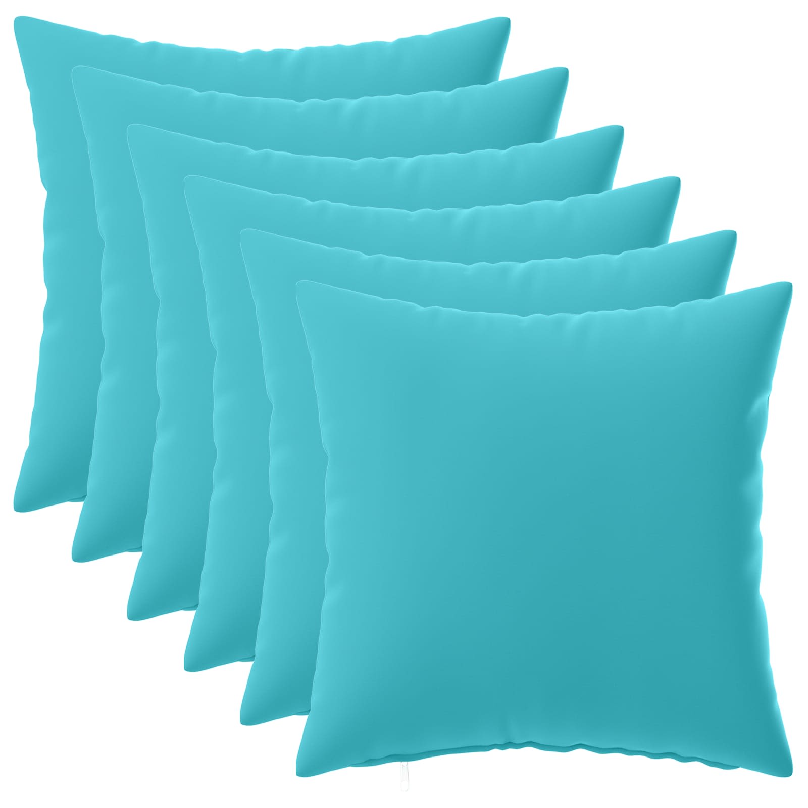 Kissenbezug 6 pcs HEERLEN Türkis 30 x 30 cm Polyester