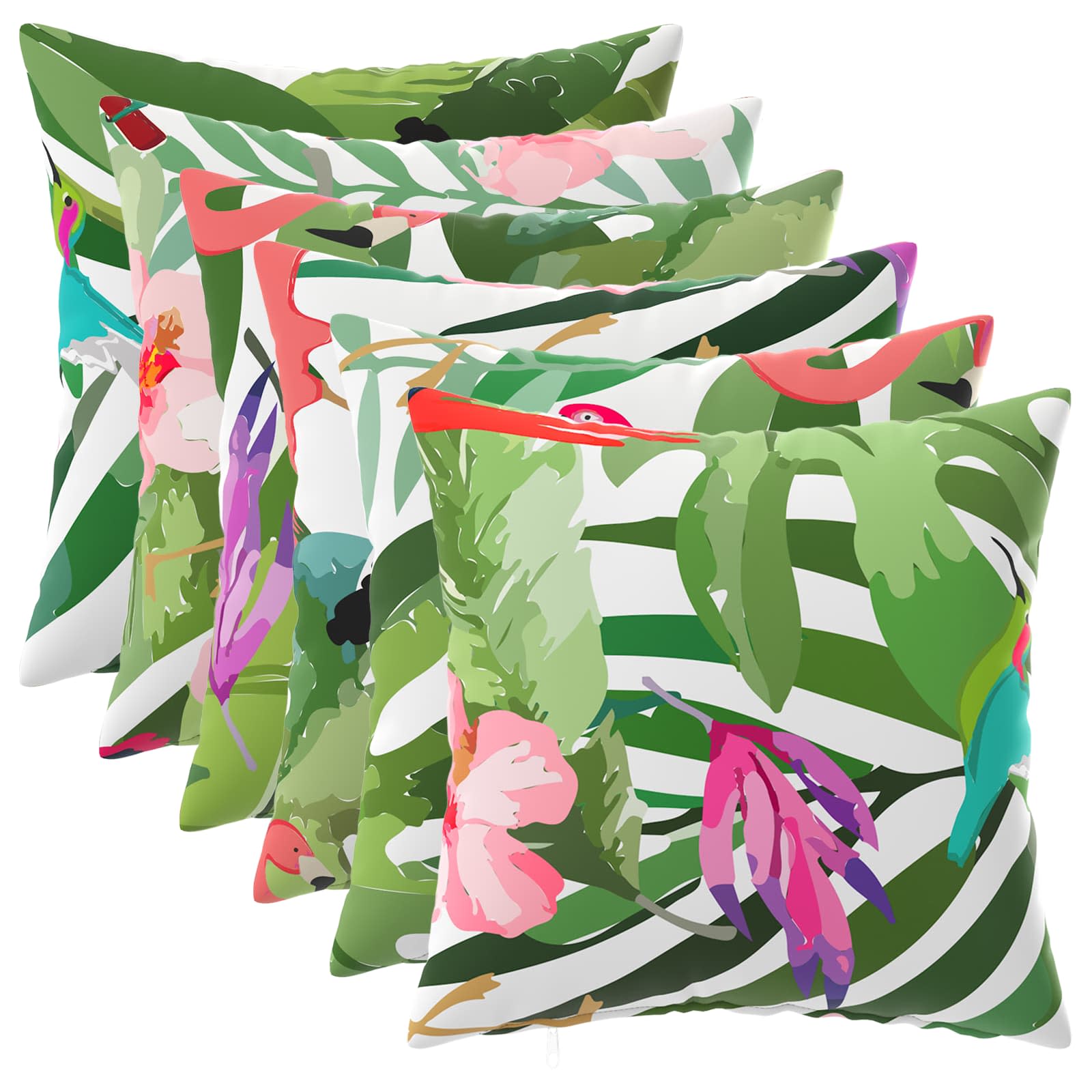 Kissenbezug 6 pcs HEERLEN Mehrfarbig 40 x 40 cm Polyester