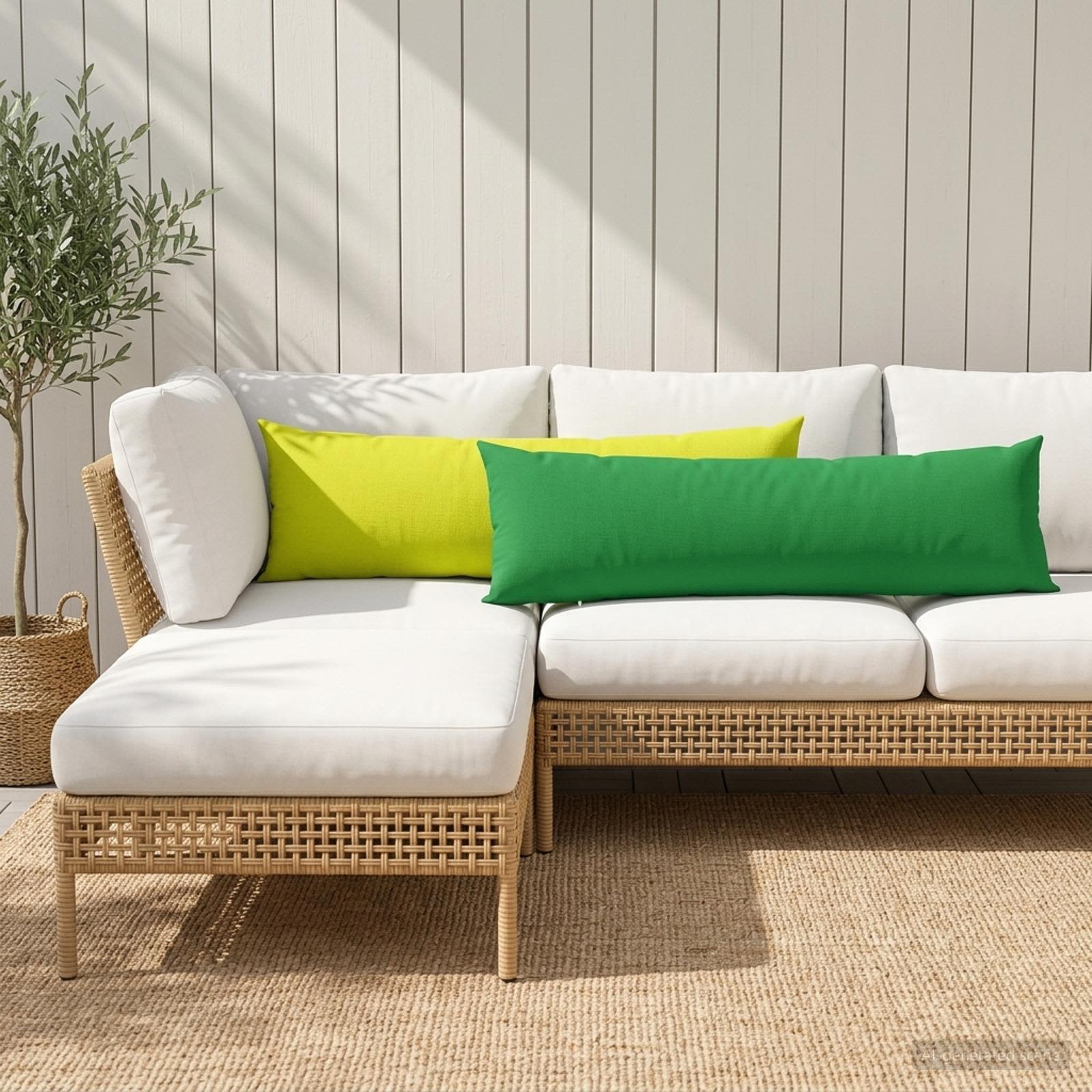 Kissenbezug 2 pcs HEERLEN Grün 40 x 145 cm Polyester