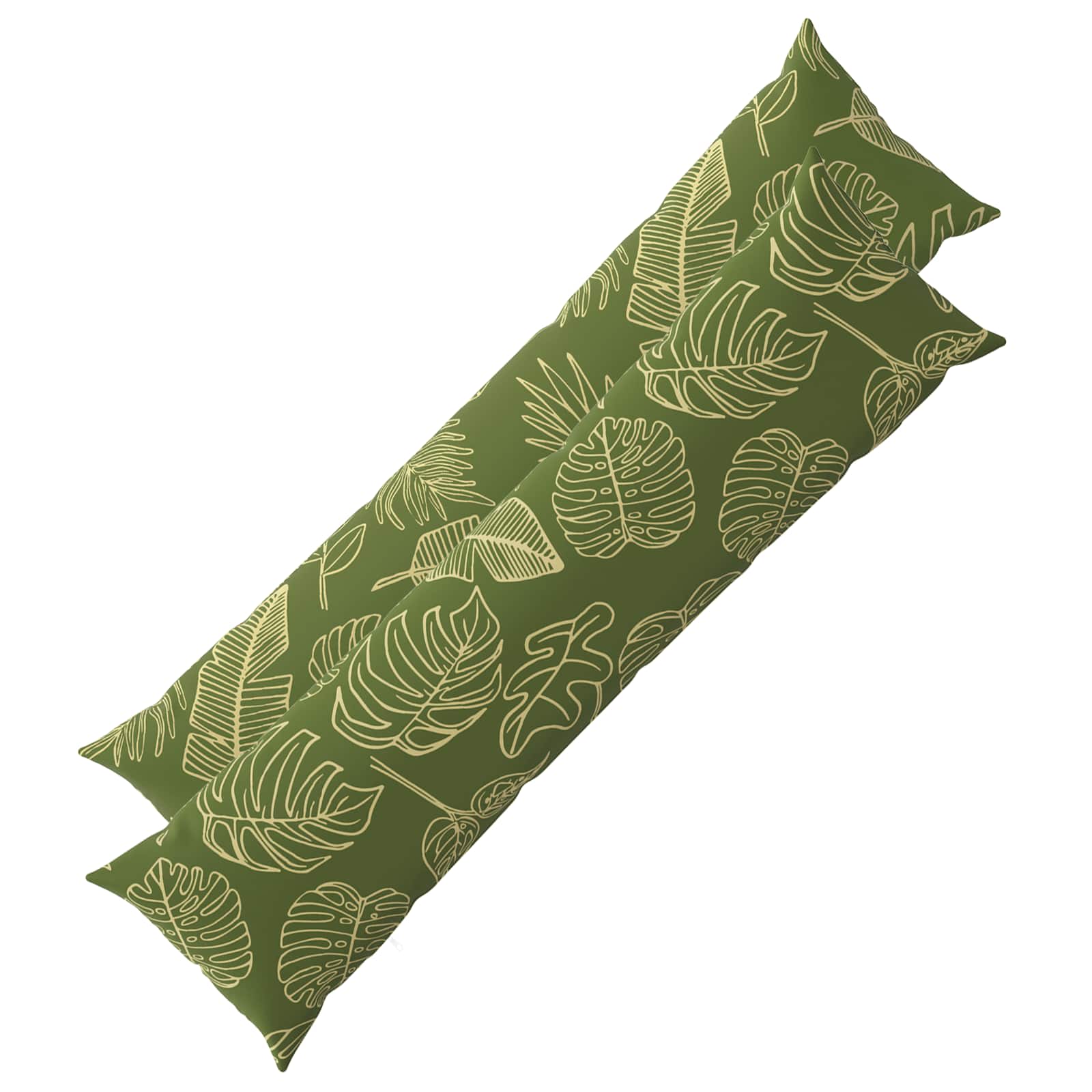 Kissenbezug 2 pcs HEERLEN Blattdesign 40 x 145 cm Polyester