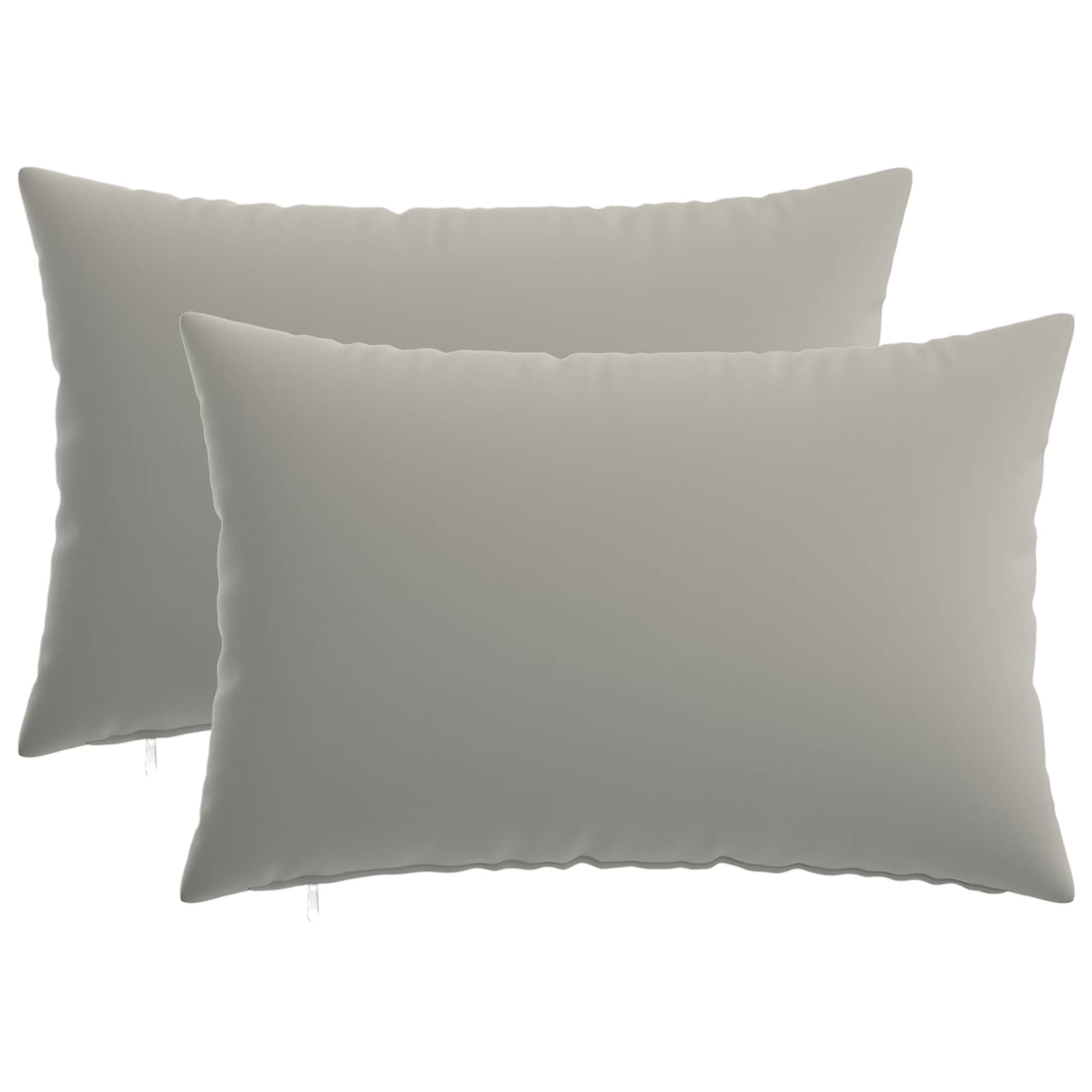 Kissenbezug 2 pcs HEERLEN Grau 40 x 60 cm Polyester