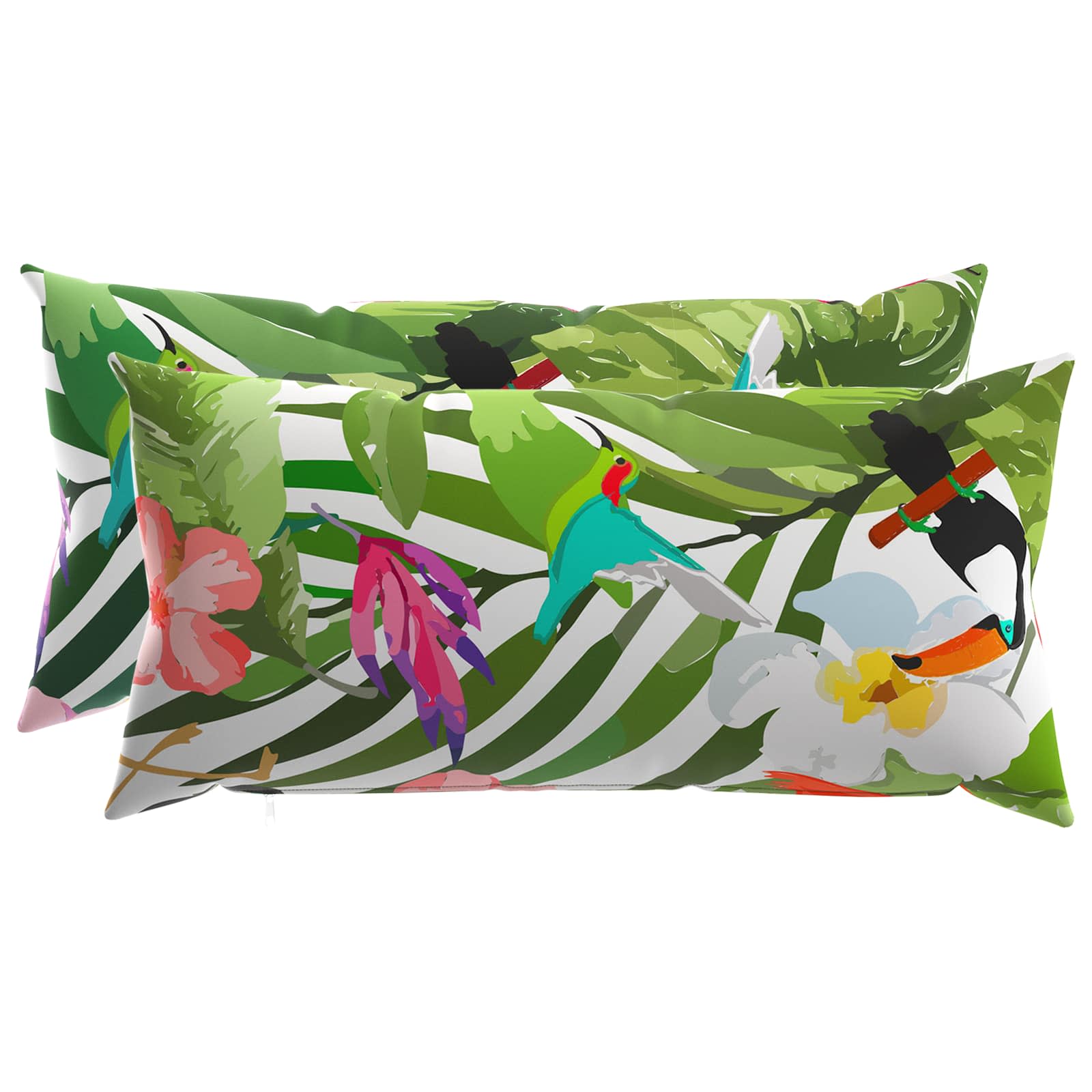 Kissenbezug 2 pcs HEERLEN Mehrfarbig 40 x 70 cm Polyester