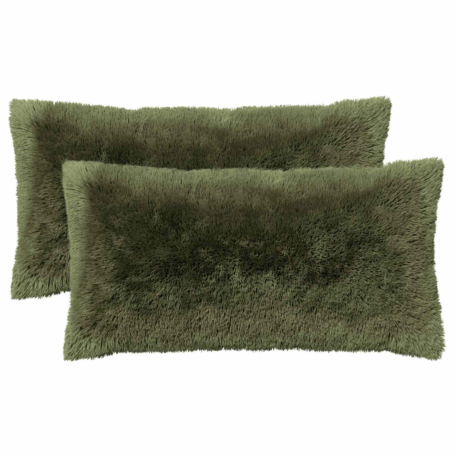 Kissenbezug 2 pcs HEERLEN Grün 40 x 70 cm PV Fleece