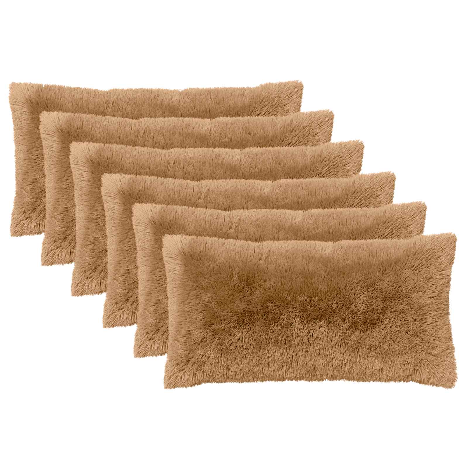 Kissenbezug 6 pcs HEERLEN Taupe 40 x 70 cm PV Fleece