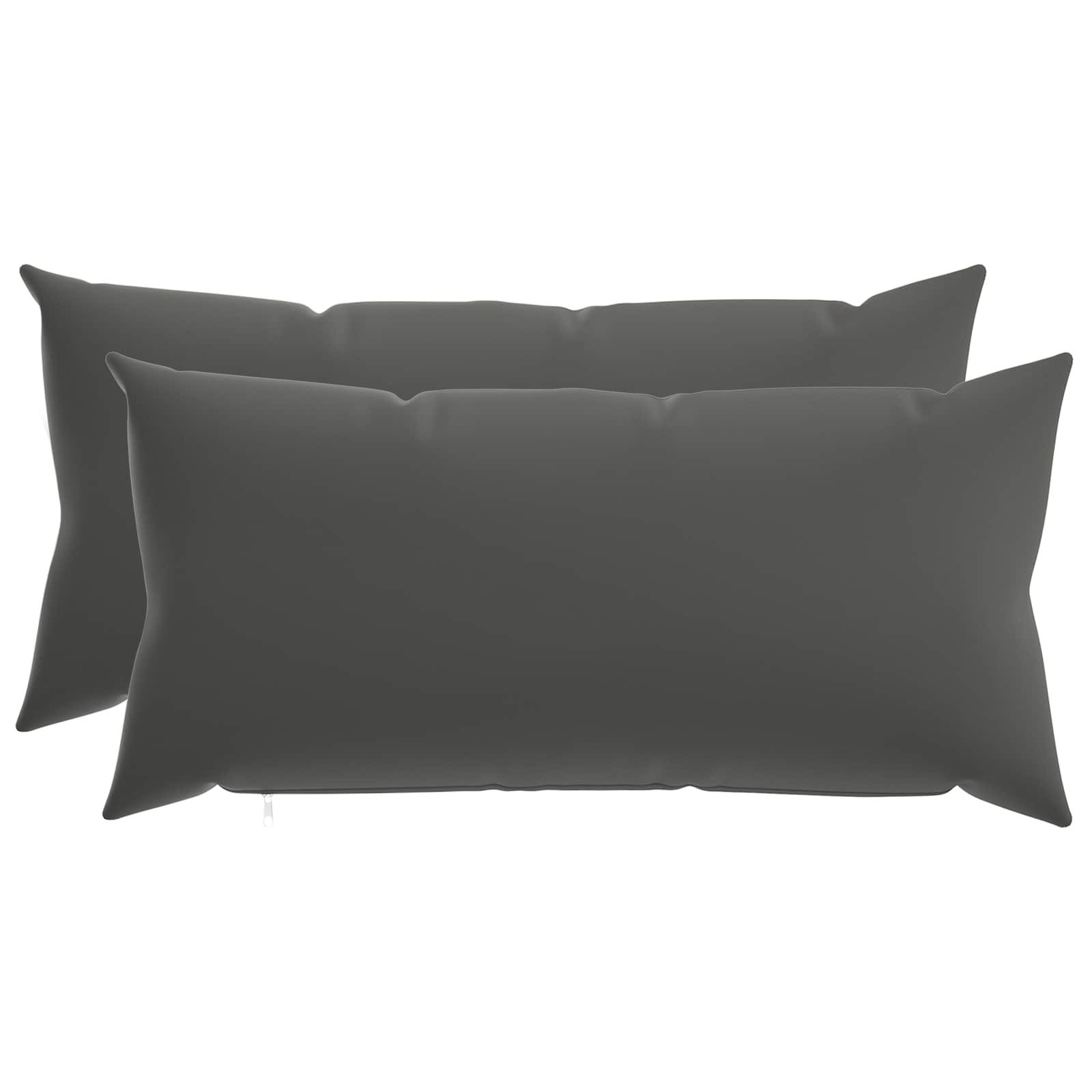 Kissenbezug 2 pcs HEERLEN Anthrazit 40 x 80 cm Polyester