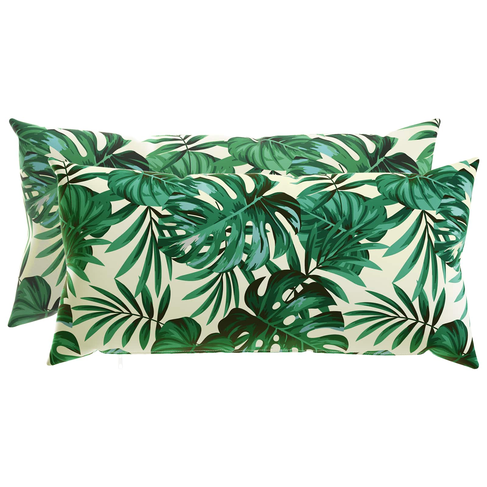 Kissenbezug 2 pcs HEERLEN Blattmuster 40 x 80 cm Polyester