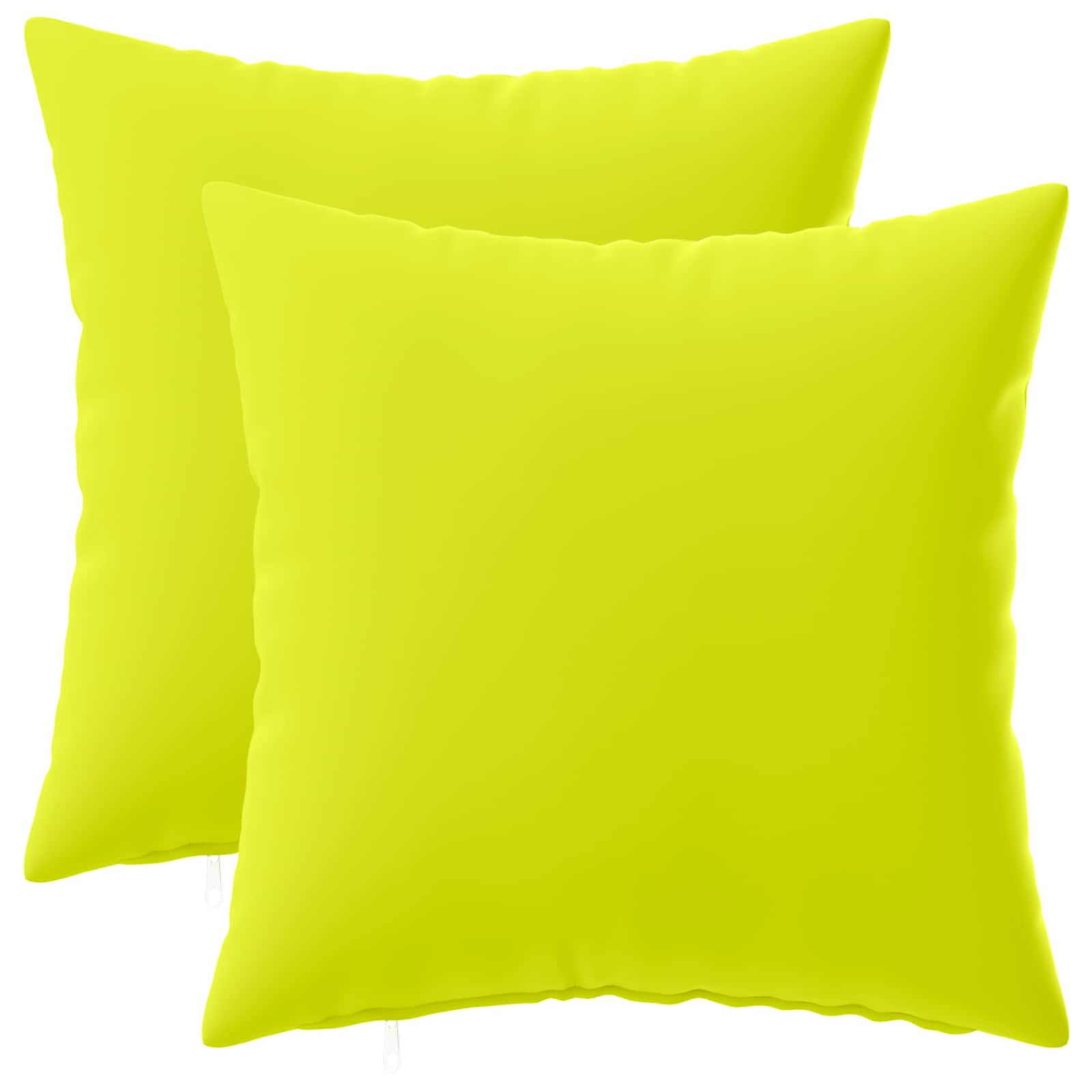 Kissenbezug 2 pcs HEERLEN Hellgrün 45 x 45 cm Polyester