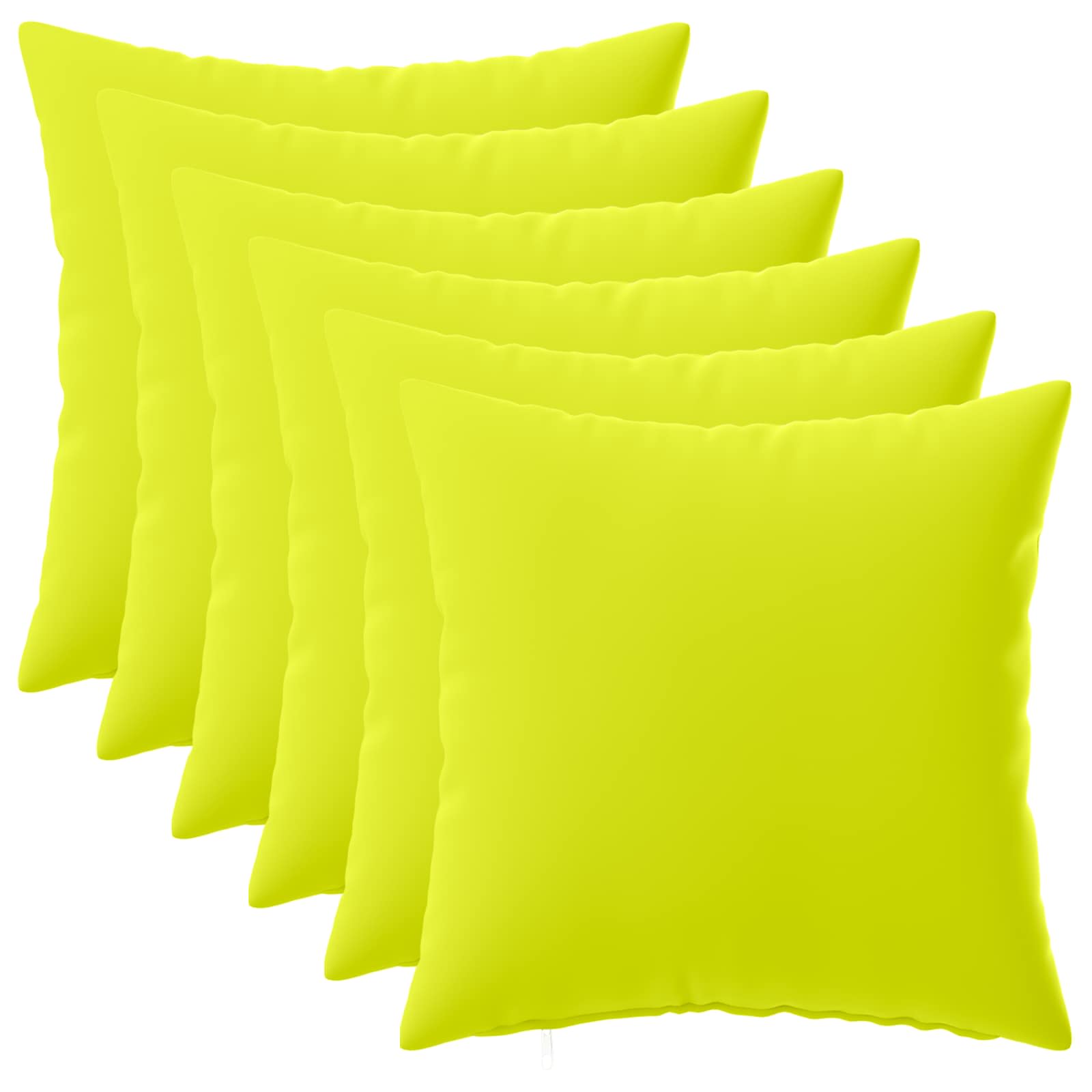 Kissenbezug 6 pcs HEERLEN Hellgrün 45 x 45 cm Polyester