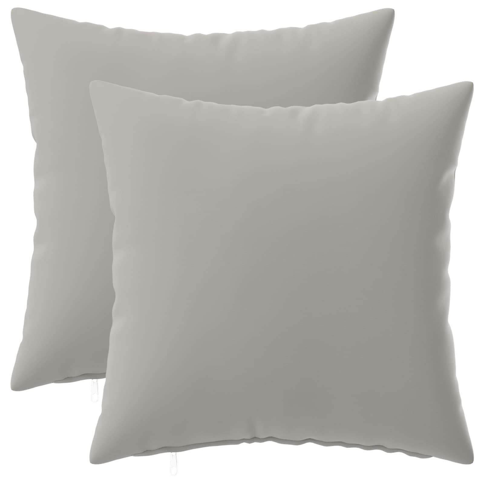 Kissenbezug 2 pcs HEERLEN Grau 45 x 45 cm Polyester