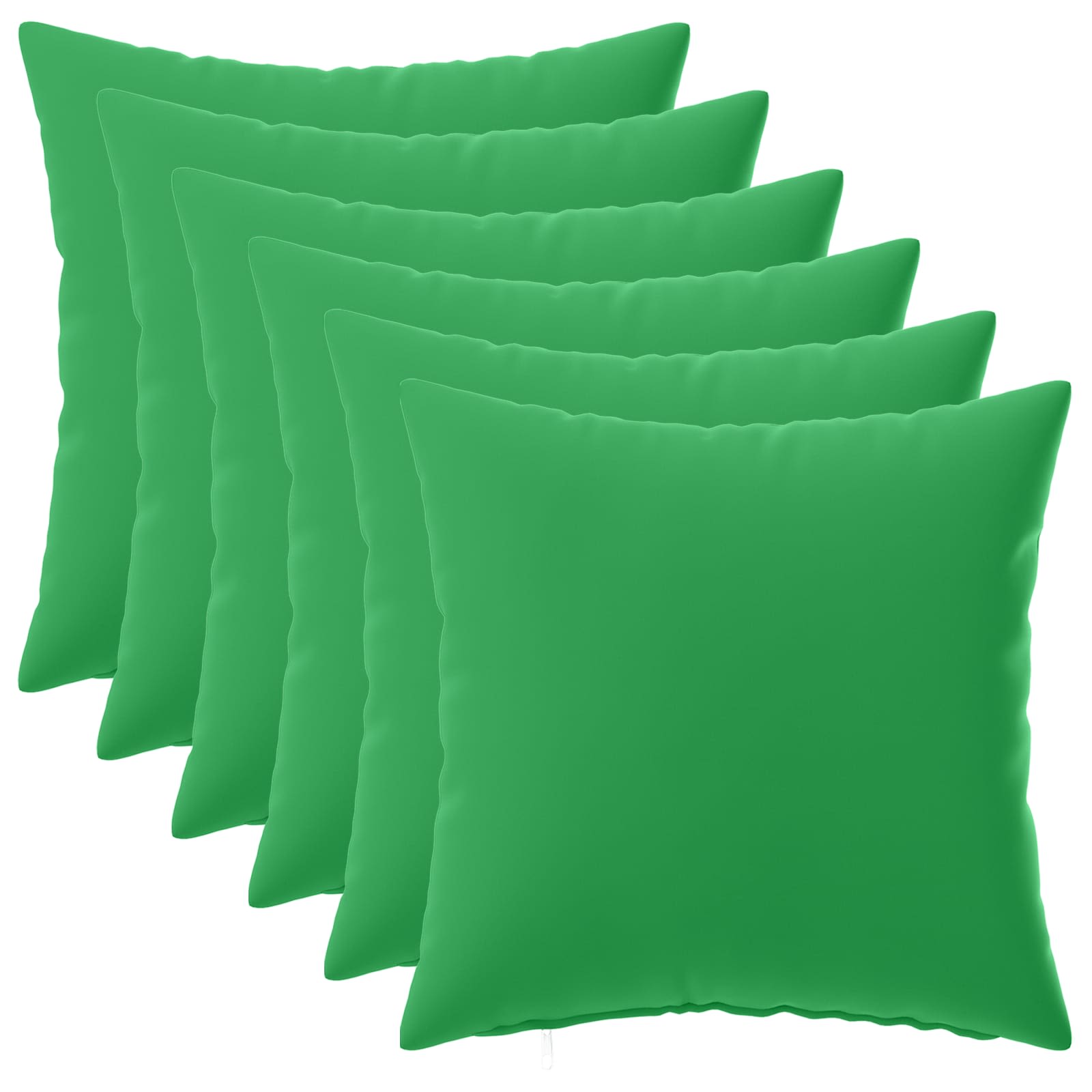 Kissenbezug 6 pcs HEERLEN Grün 45 x 45 cm Polyester