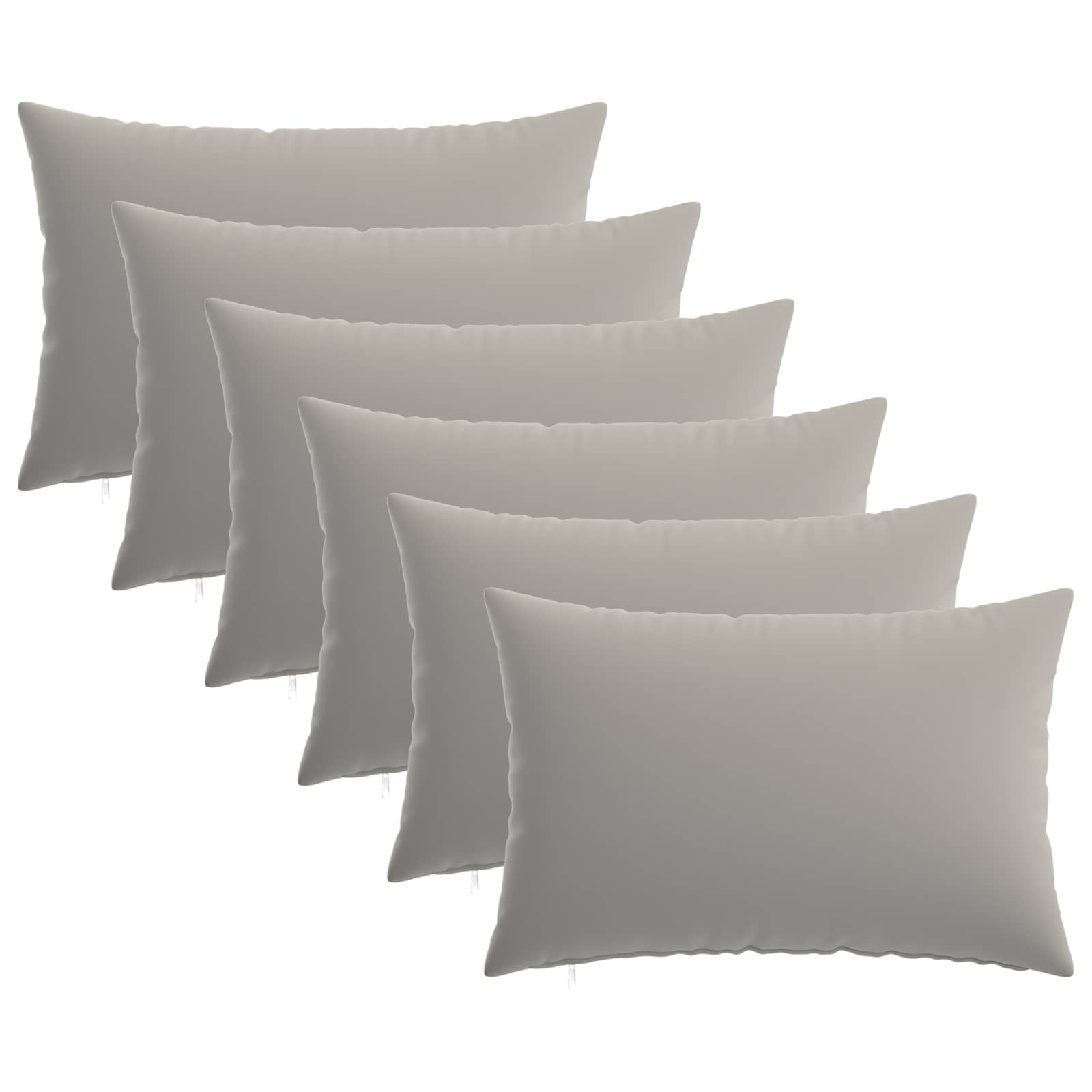 Kissenbezug 6 pcs HEERLEN Grau 50 x 70 cm Polyester