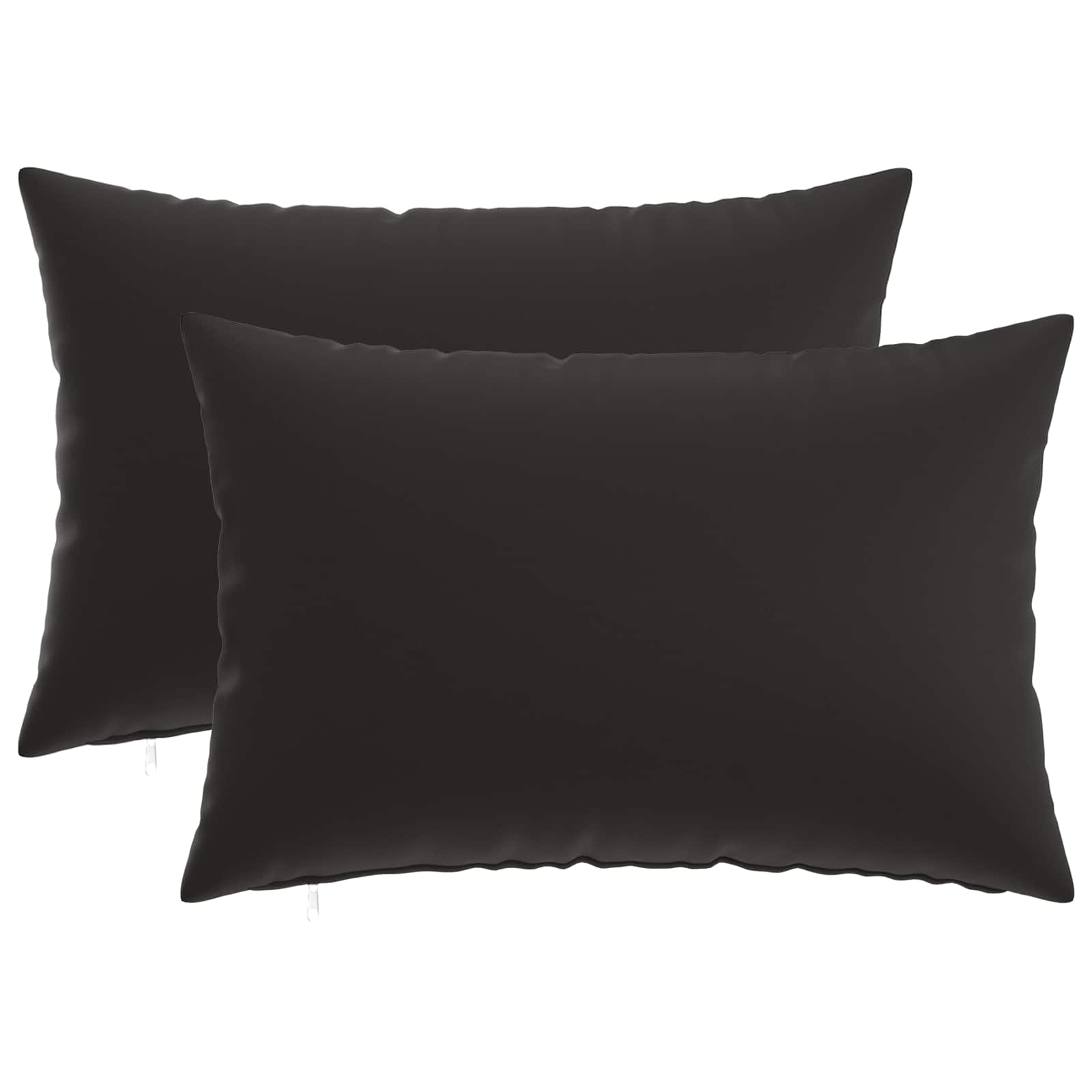 Kissenbezug 2 pcs HEERLEN Schwarz 50 x 80 cm Polyester