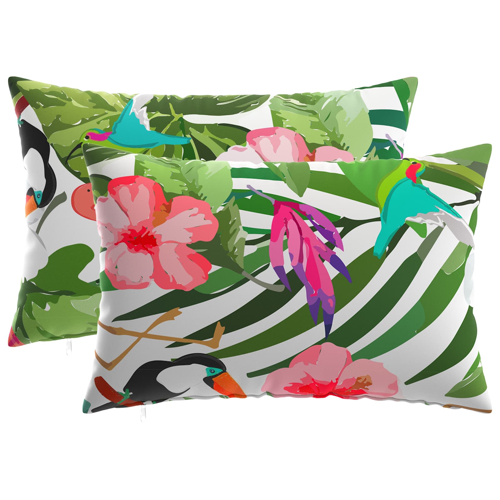 Kissenbezug 2 pcs HEERLEN Mehrfarbig 50 x 80 cm Polyester