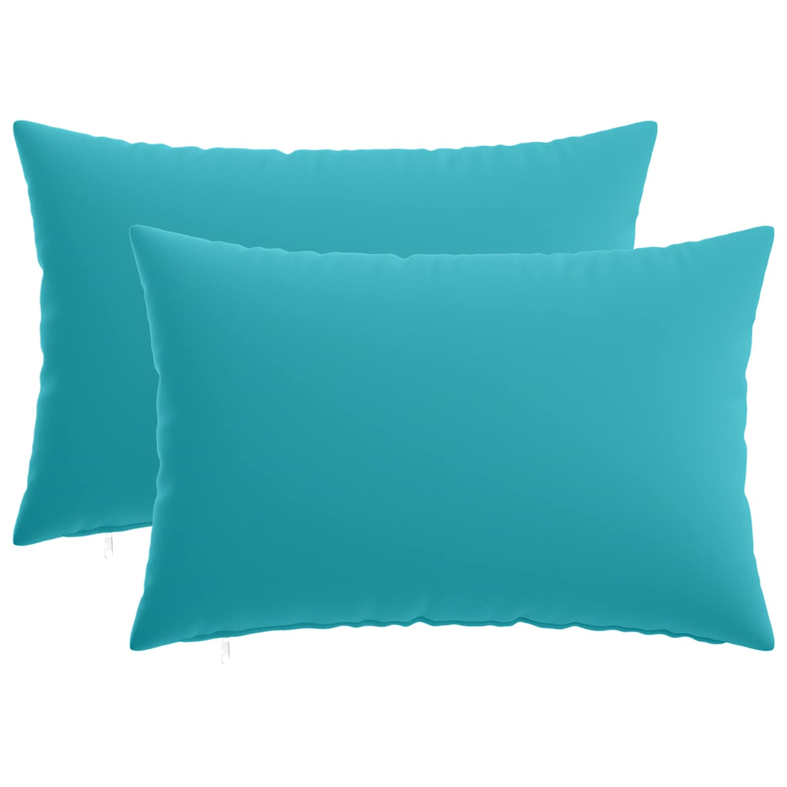 Kissenbezug 2 pcs HEERLEN Türkis 50 x 80 cm Polyester