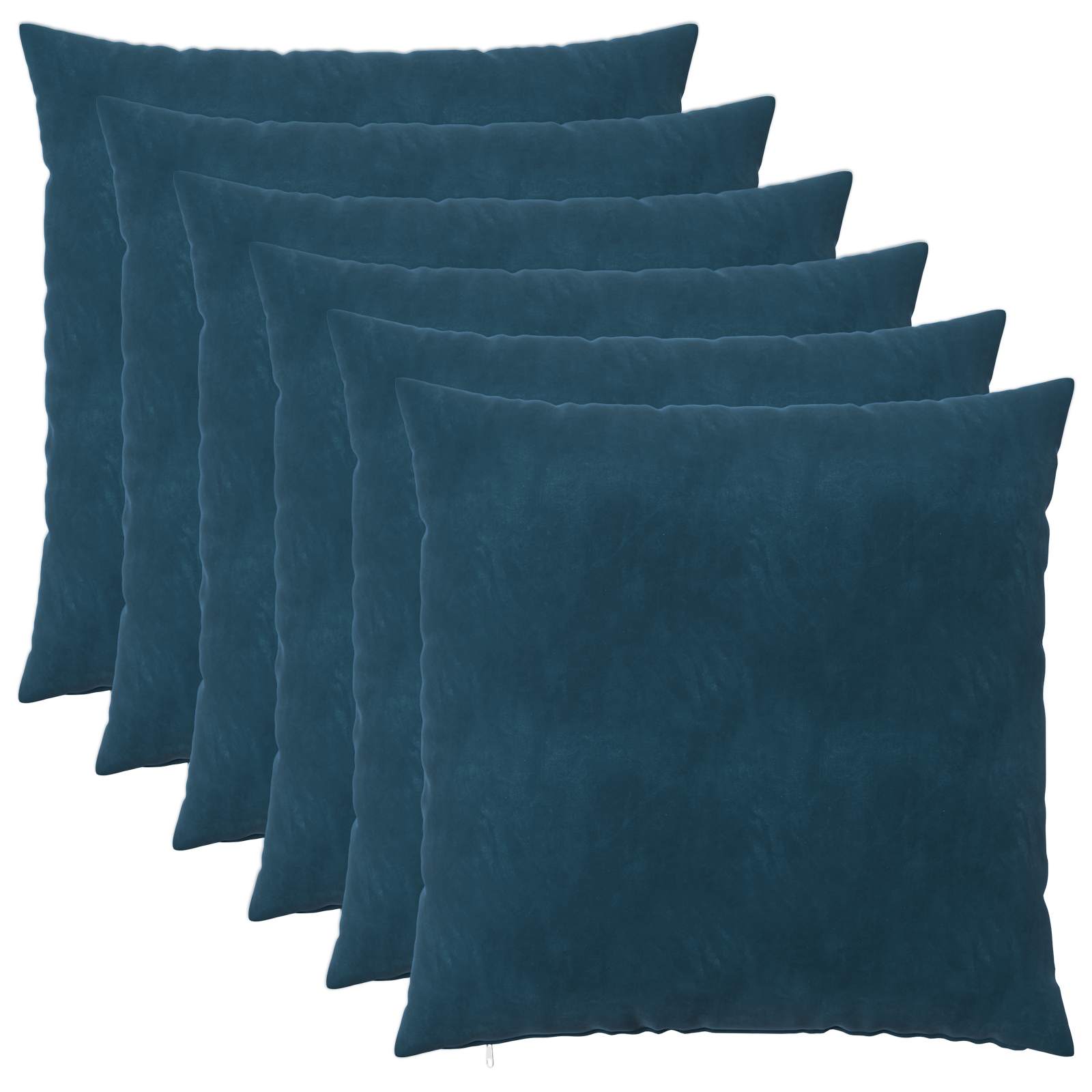 Kissenbezug 6 pcs HEERLEN Blau 60 x 60 cm Samt