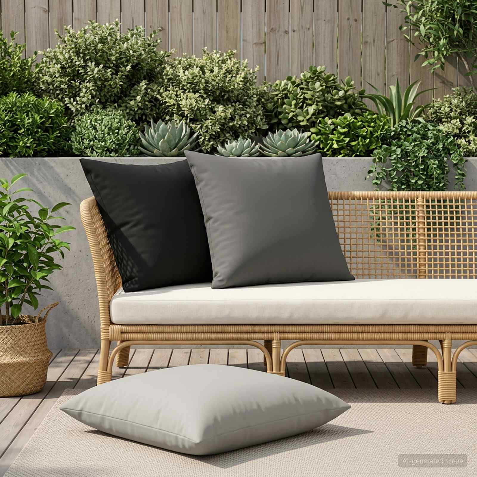 Kissenbezug 2 pcs HEERLEN Schwarz 65 x 65 cm Polyester