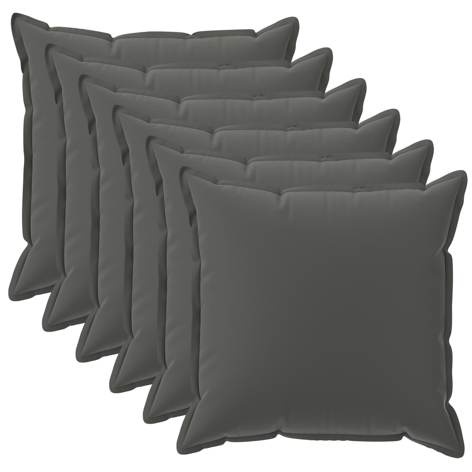 Kissenbezug 6 stk. HOUTEN Anthrazit 30 x 30 cm Polyester